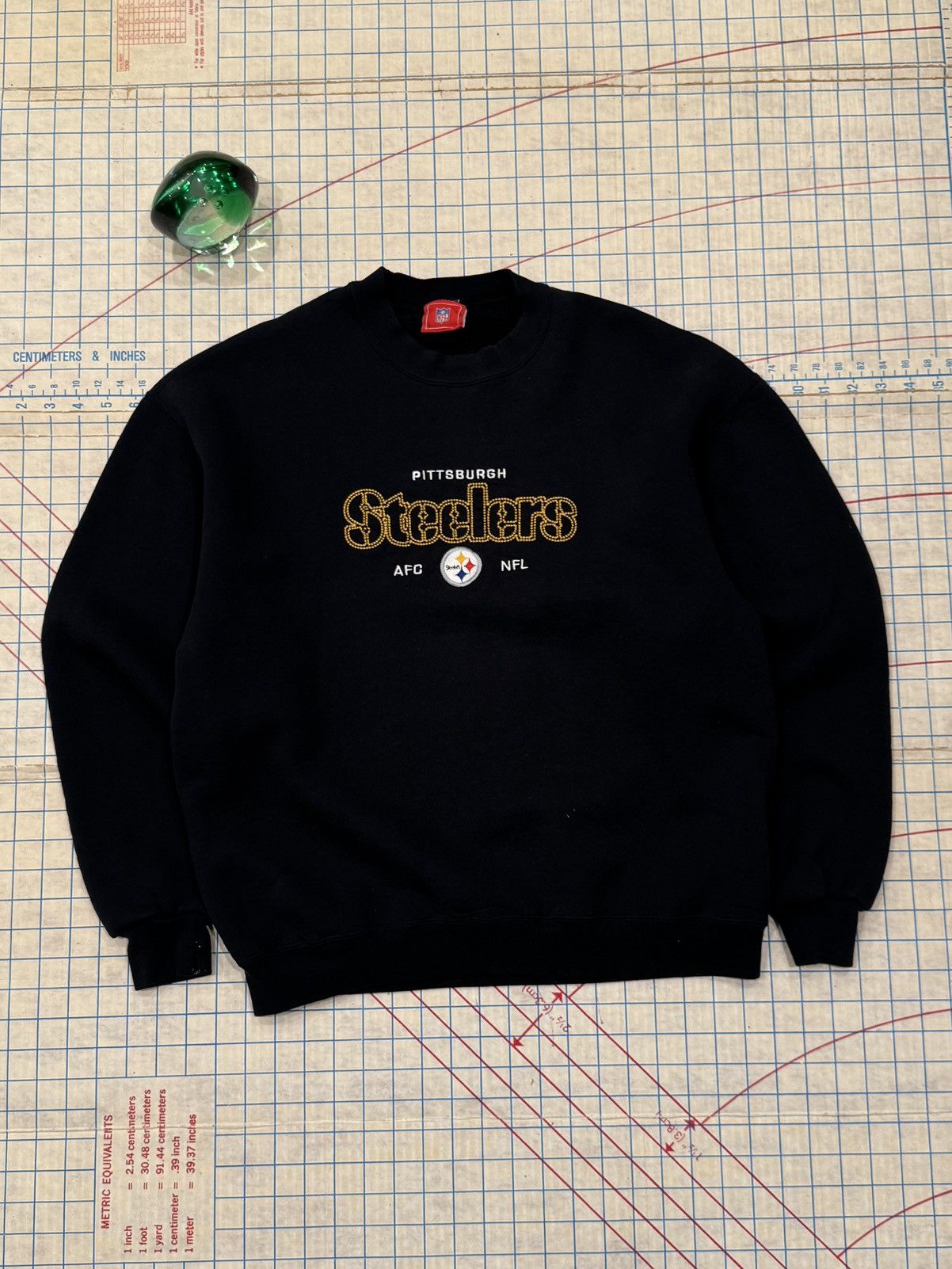 NFL Vintage NFL Pittsburg Steelers Embroidered Crewneck Black Size US M / EU 48-50 / 2 - 3 Thumbnail
