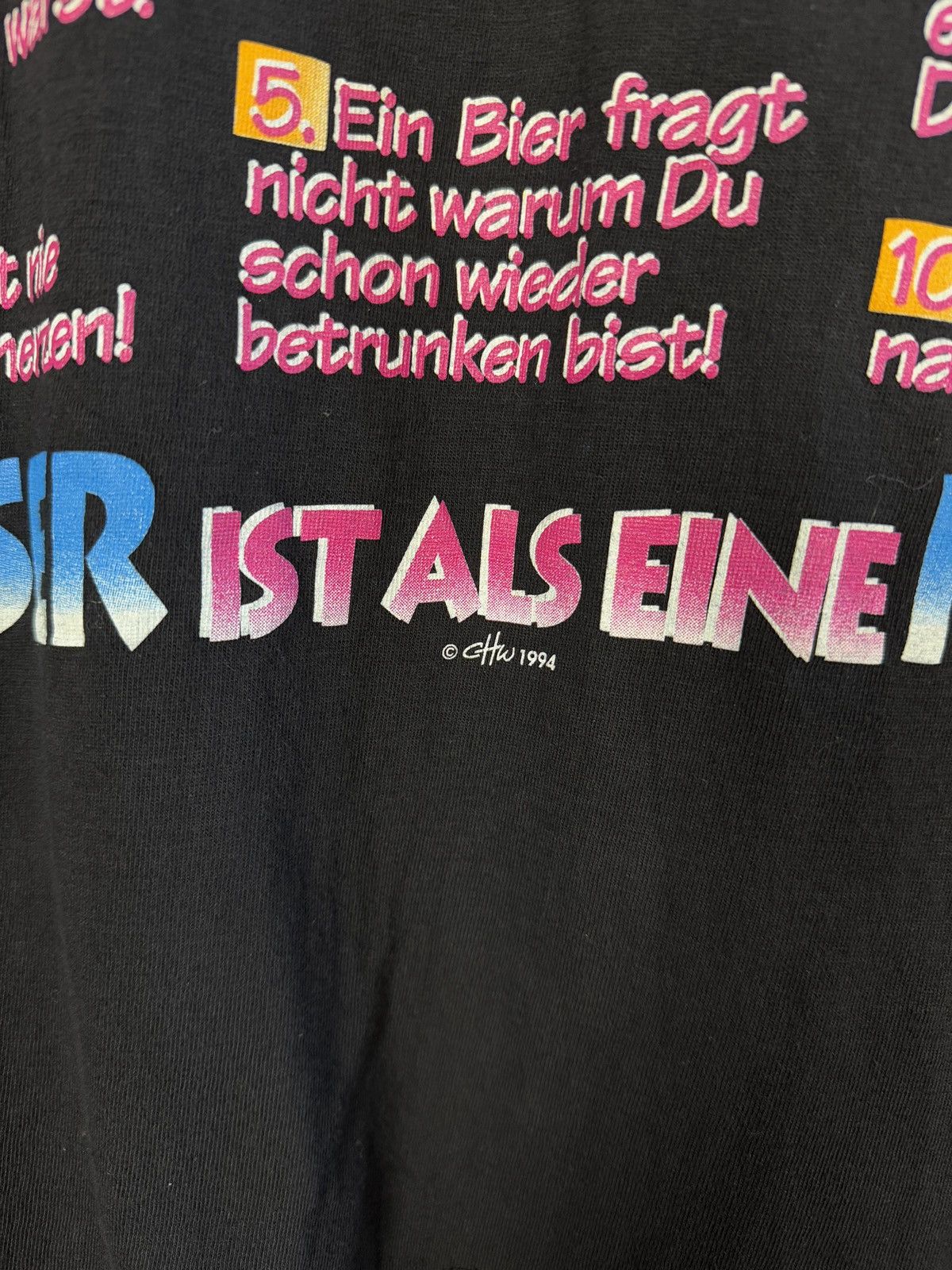 Vintage Vintage 1994 German Beer Humor Graphic T-Shirt Rare XXL Size US XXL / EU 58 / 5 - 7 Thumbnail