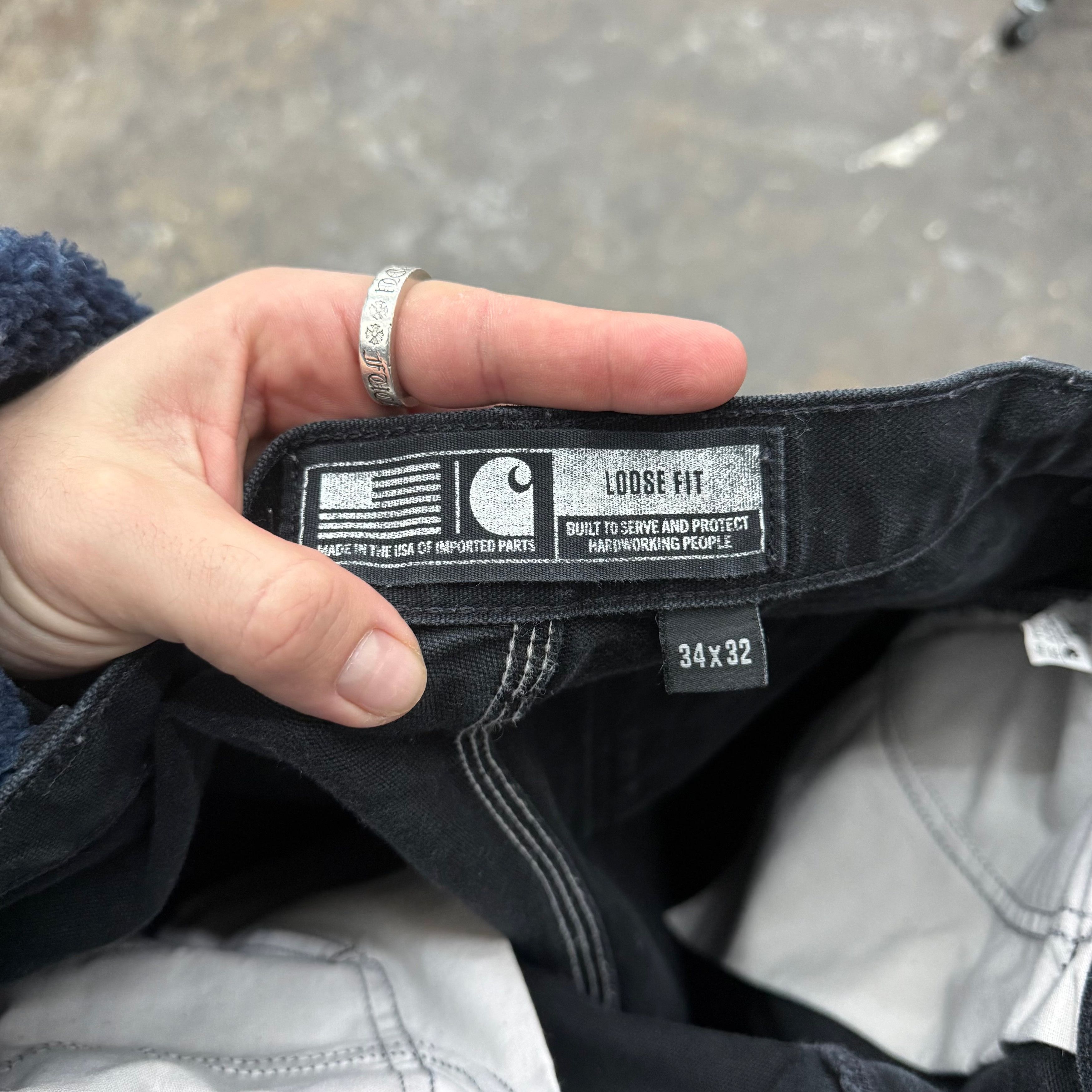 Carhartt Carhartt Black Carpenter Work Pants - Size 34 x 32 Size US 34 / EU 50 - 6 Thumbnail