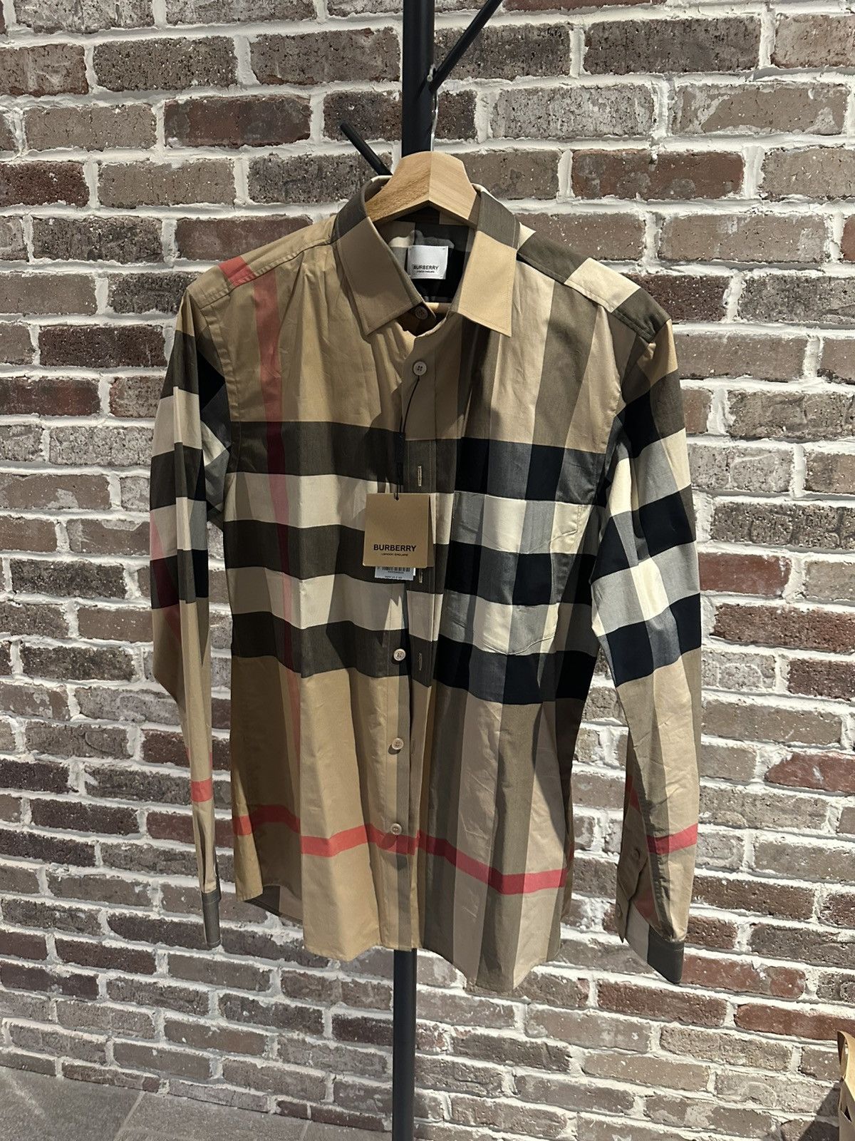 Burberry Burberry Slim Fit Check Cotton Shirt Size US M / EU 48-50 / 2 - 1 Thumbnail