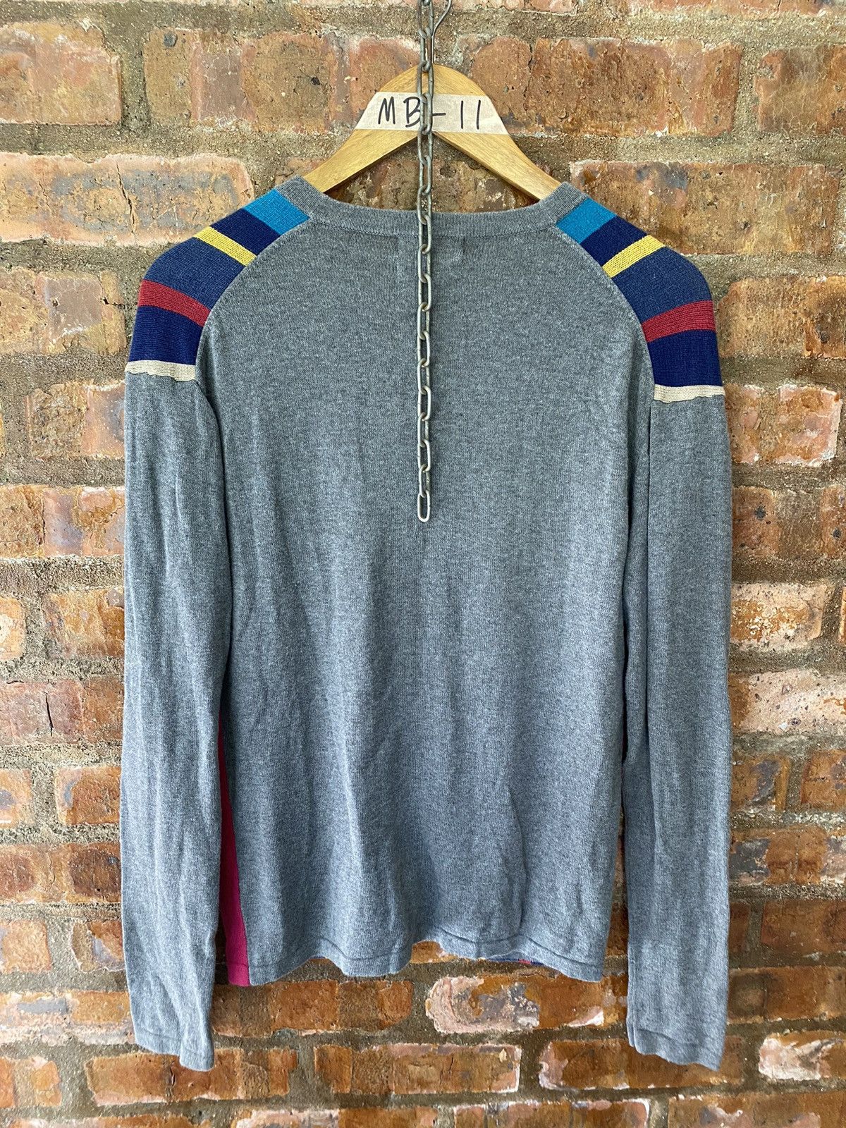 PHENOMENON 1990s EDGE RUPERT Rainbow knit cardiagn Size US M / EU 48-50 / 2 - 9 Thumbnail