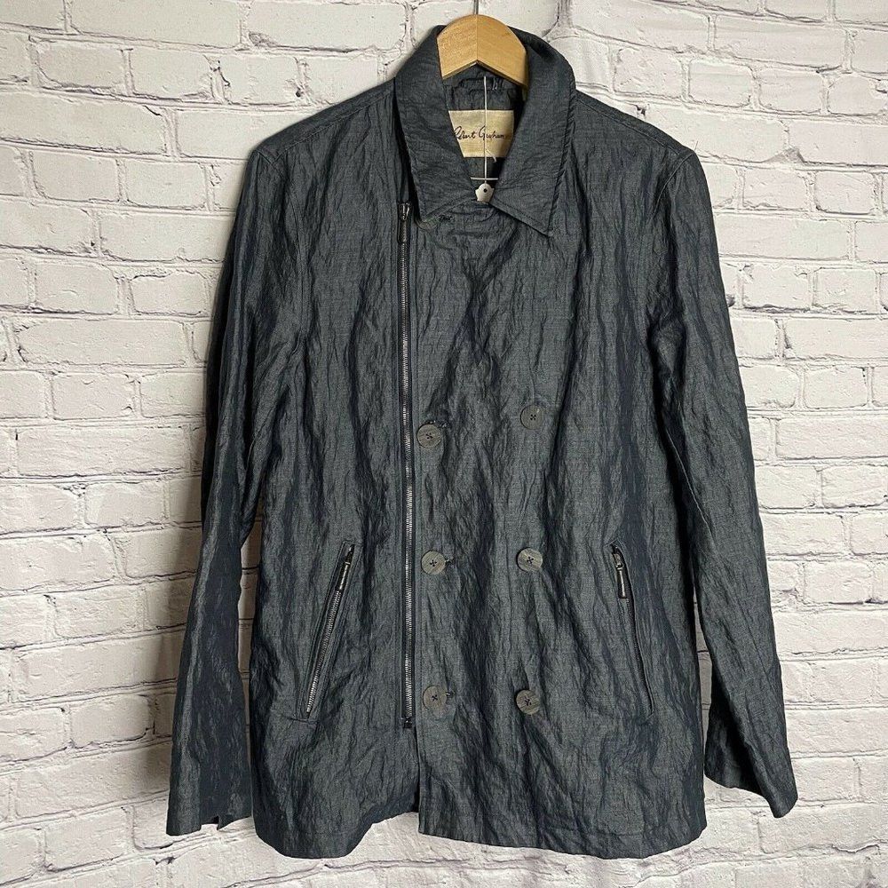 Robert Graham New $798 Robert Graham Woodlawn Jacket Indigo Cotton Size M Size US M / EU 48-50 / 2 - 4 Thumbnail