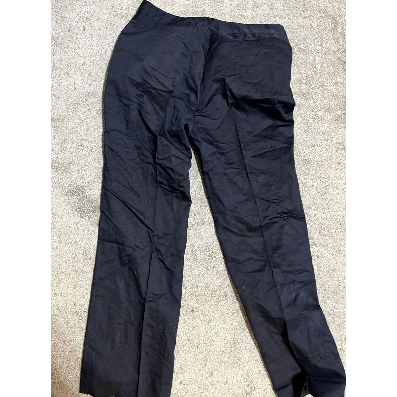 Calvin Klein CALVIN KLEIN Women's Pants Size 8 Black Straight Leg Chino Stretch Mid Rise Size 30" / US 8 / IT 44 - 3 Thumbnail