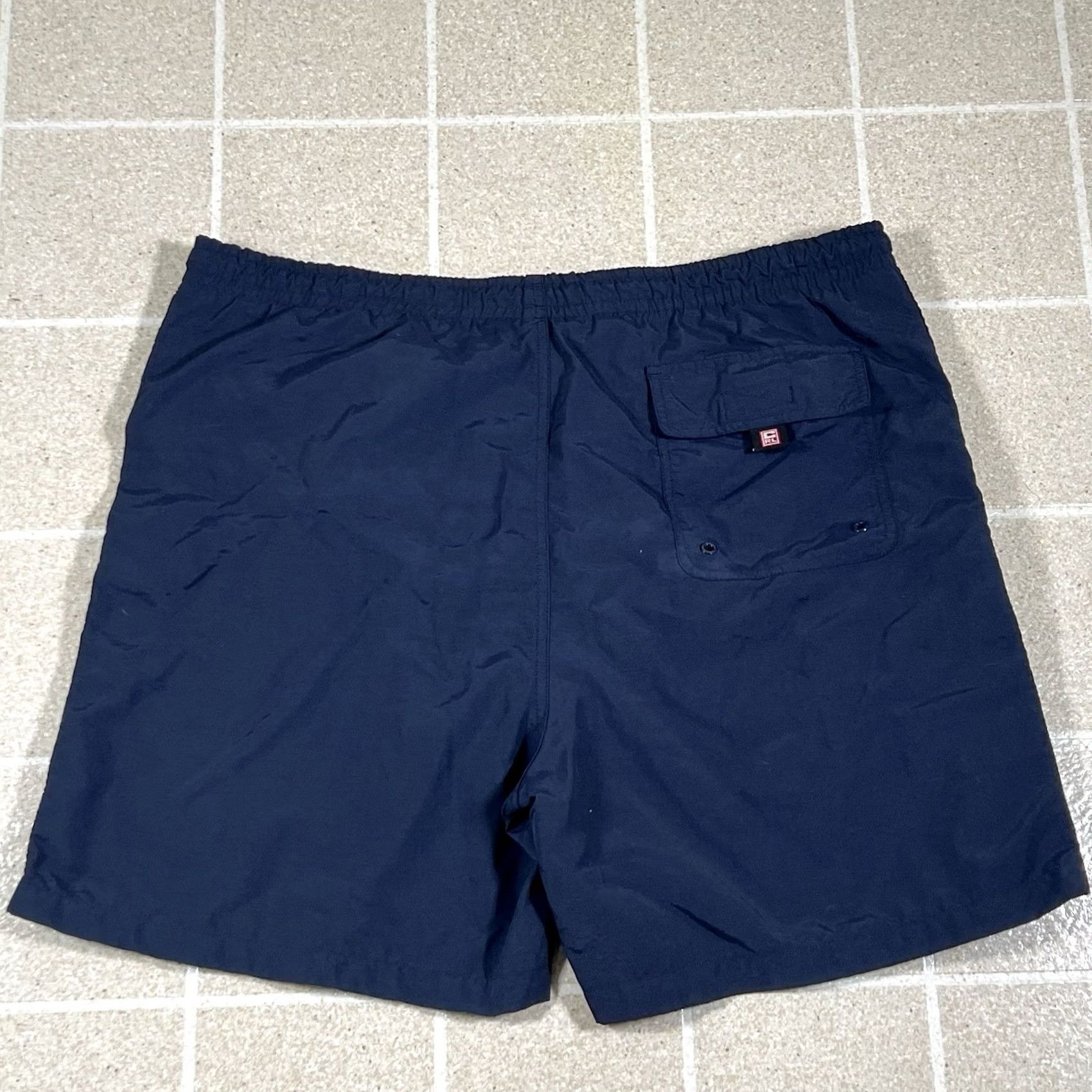 Ralph Lauren VINTAGE Ralph Lauren Chaps Swim Trunks Mens Blue Bathing Suit Bottom L Adults Large White Blue Size 42R - 3 Thumbnail