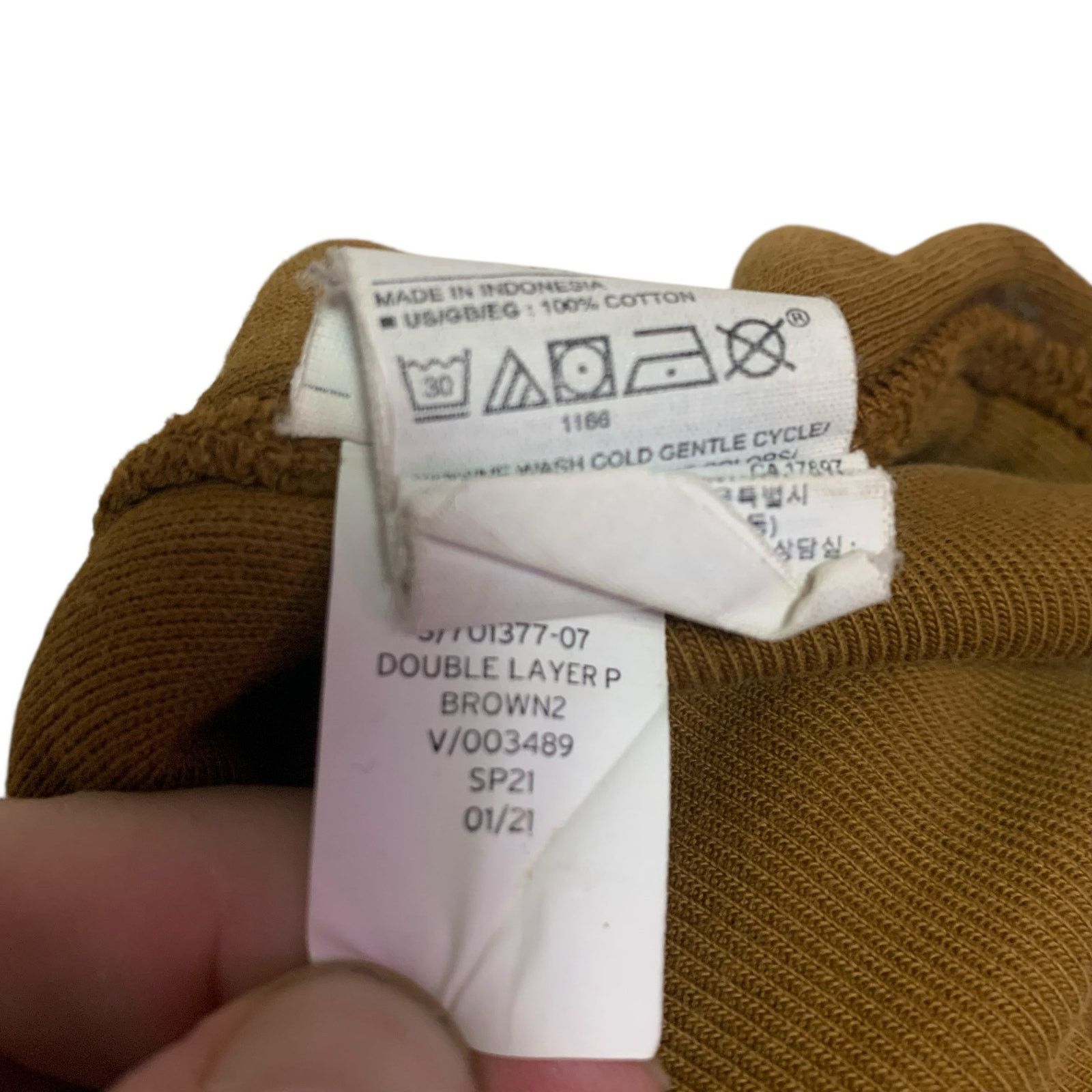 Kanye West Yeezy Yzy x GAP Double Layer Brown Hoodie Womens Size M Size M / US 6-8 / IT 42-44 - 7 Thumbnail