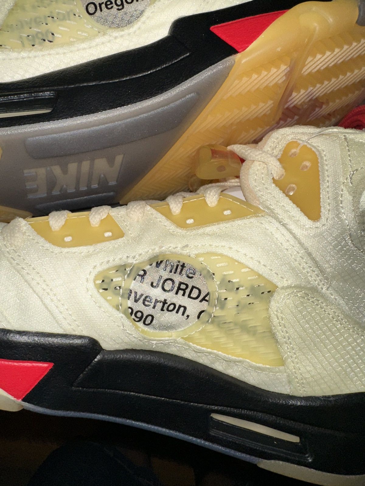 Jordan Brand × Off-White Jordan Air Jordan 5 SP Off-White Sail Sneakers DH8565-100 Size US 9 / EU 42 - 11 Thumbnail
