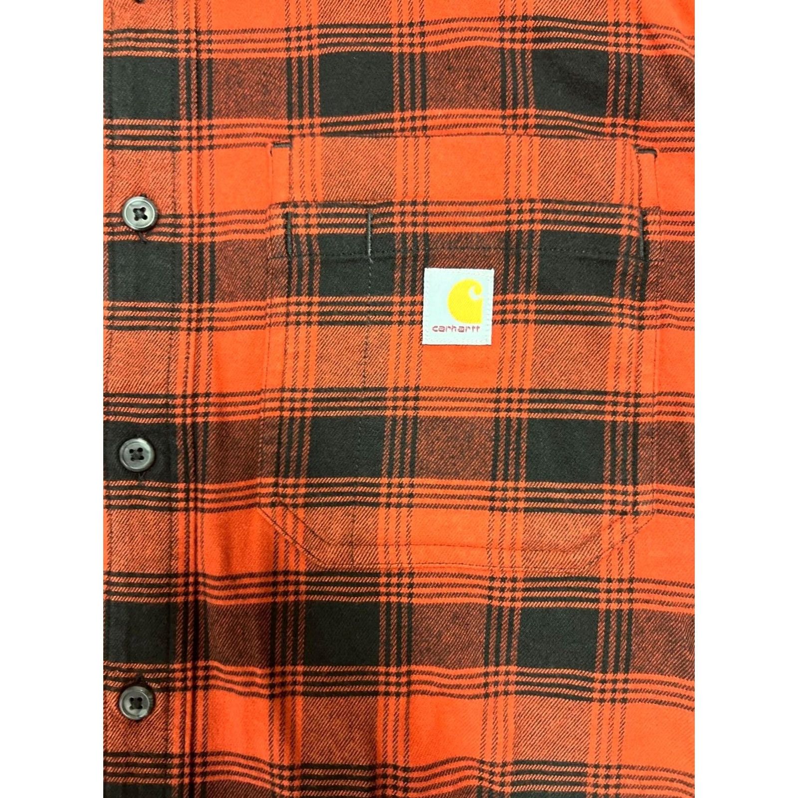 Carhartt Carhartt Men's Bordeaux Heather Plaid Shirt Mid Weight Flannel L/S M Size US M / EU 48-50 / 2 - 7 Thumbnail