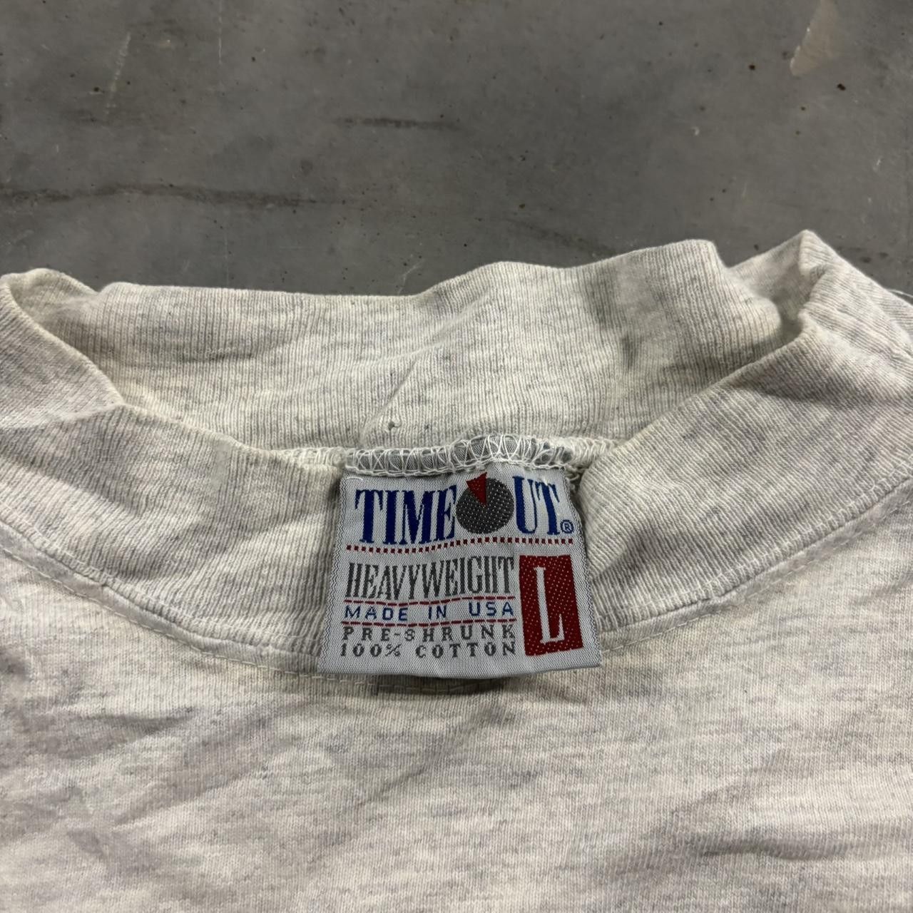 Vintage Crazy Vintage 90s Colligate Made In USA Longsleeve Tee! Size L Size US L / EU 52-54 / 3 - 4 Thumbnail