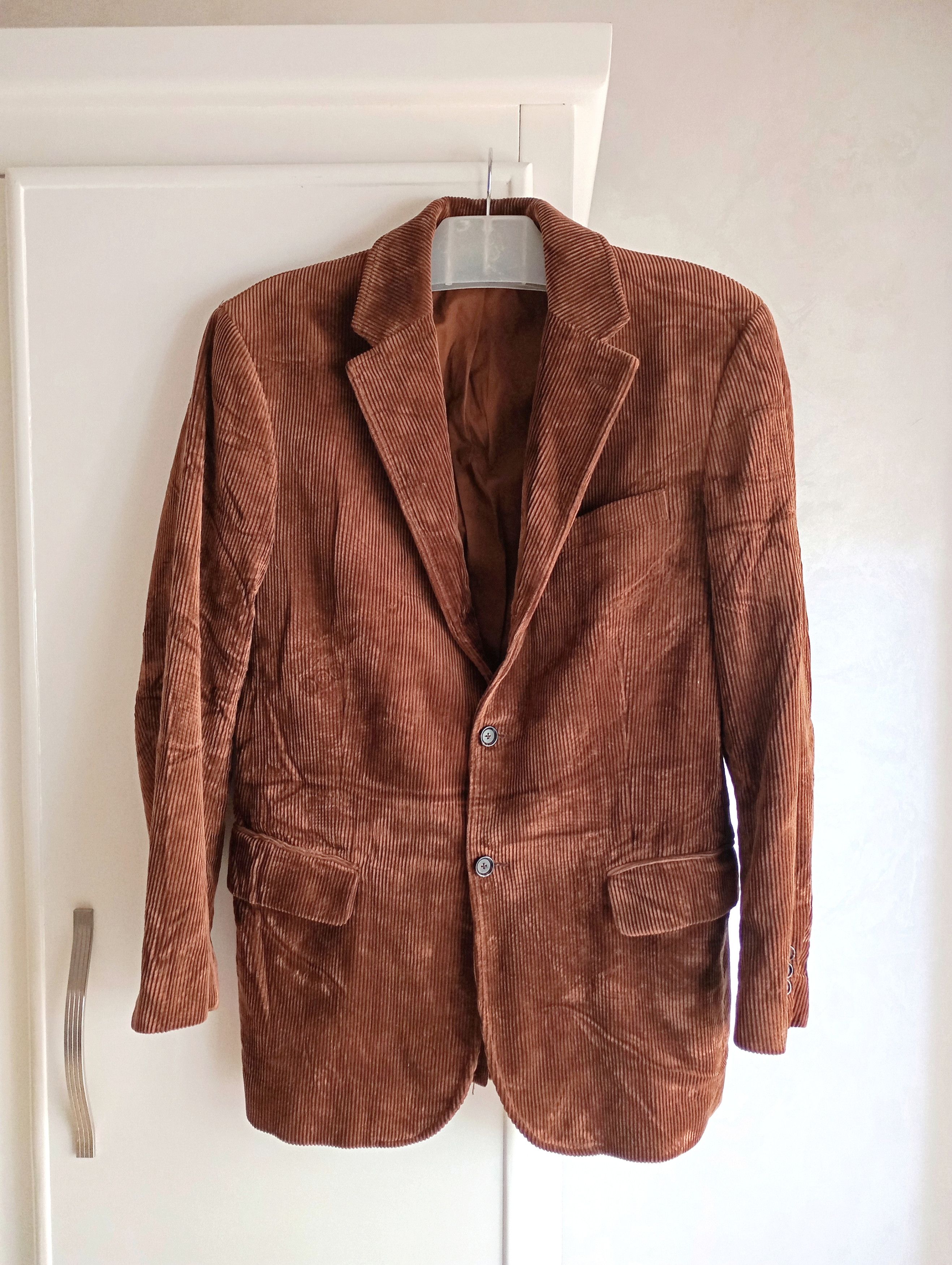 Polo Ralph Lauren × Ralph Lauren × Vintage Vintage Polo Ralph Lauren Velvet Brown Blazer Suit Jacket M Size US M / EU 48-50 / 2 - 1 Thumbnail