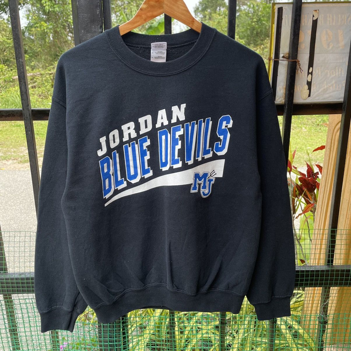 Vintage 🔥Vintage Jordan Blue Devils Big Logo Jumper Sweatshirts Size US S / EU 44-46 / 1 - 5 Thumbnail