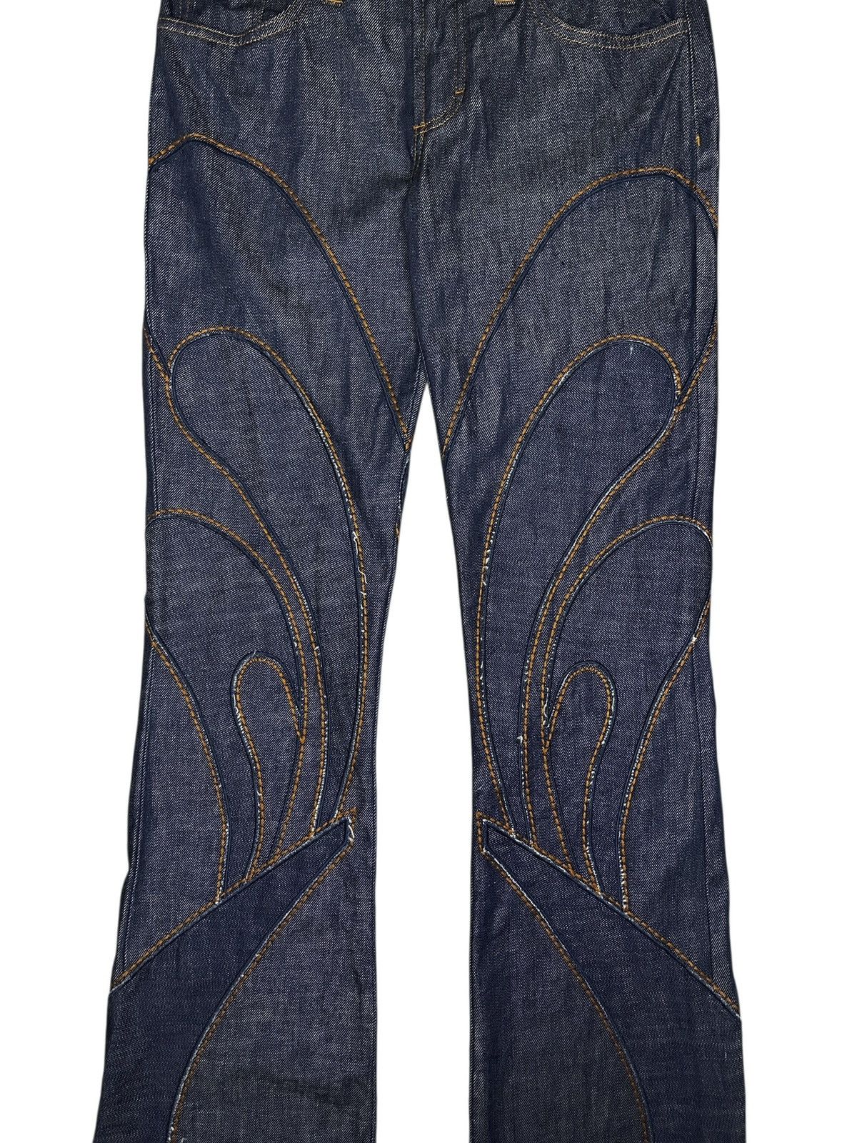 Dolce & Gabbana S/S 02 Butterfly Flared Denim Size 26" / US 2 / IT 38 - 4 Thumbnail
