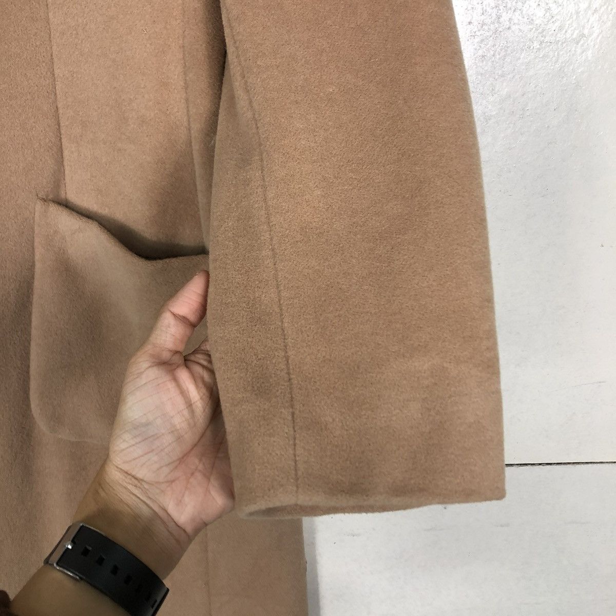 Japanese Brand 🔥VINTAGE LONG JACKET WOOL HERRINGBONE MAX MARA Size M / US 6-8 / IT 42-44 - 16 Thumbnail
