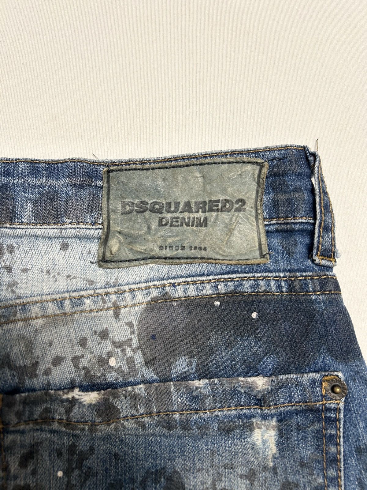 Dsquared2 FW2016 Paint Splatter Zip Denim Size US 31 - 11 Thumbnail