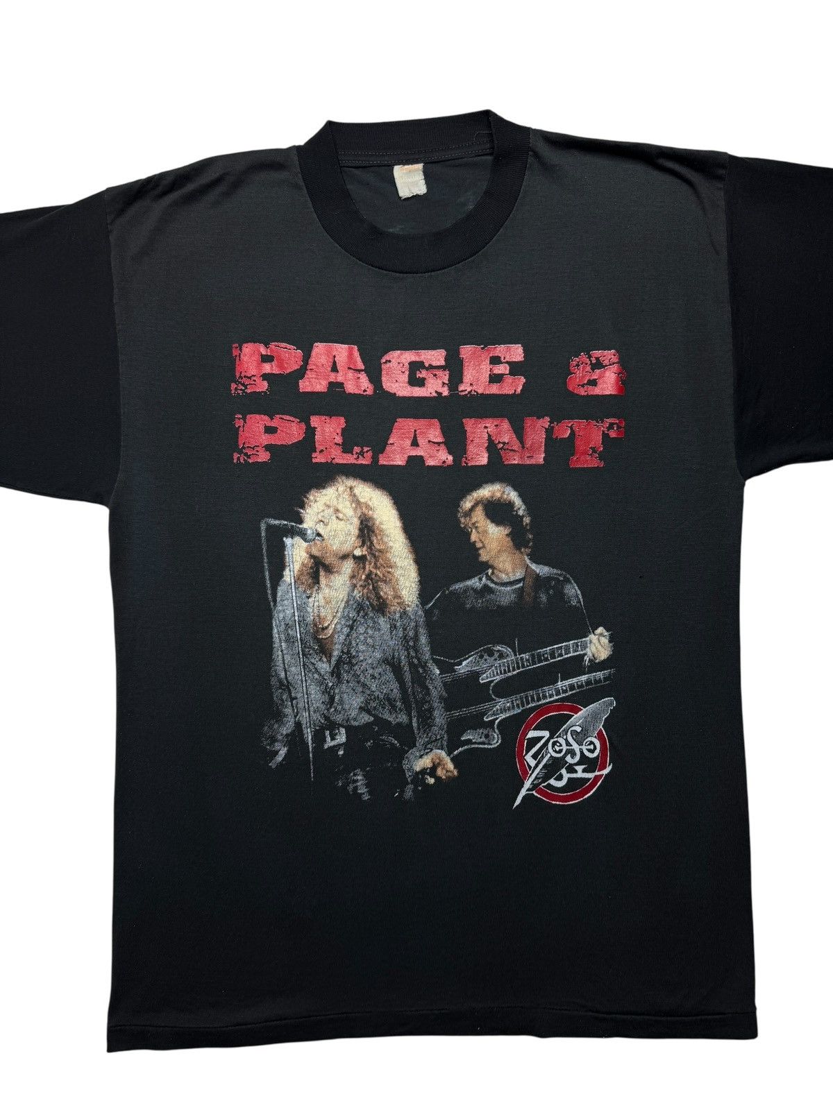 Band Tees Vintage 1998 Page & Plant Led Zeppelin Band Tee Shirt Size US XL / EU 56 / 4 - 2 Thumbnail