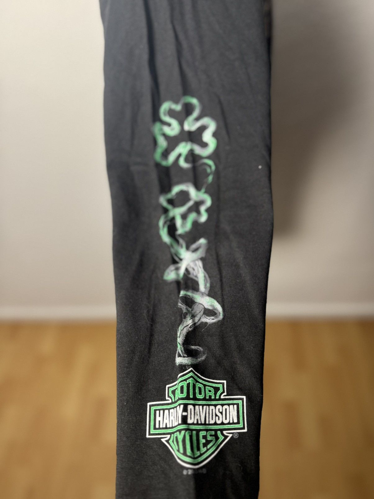 Harley Davidson Vintage Harley-Davidson Longsleeve 2015 Green Print Size US M / EU 48-50 / 2 - 3 Thumbnail
