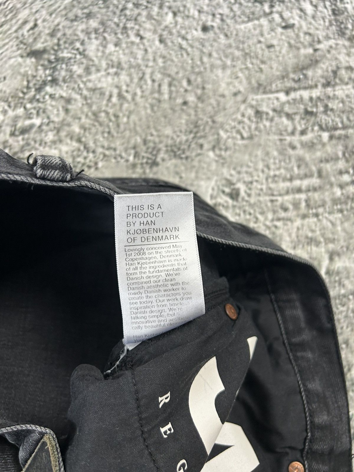Han Kjobenhavn Han Kjobenhavn Black Selvedge Selvage Denim Pants Lean Fit Size US 34 / EU 50 - 7 Thumbnail