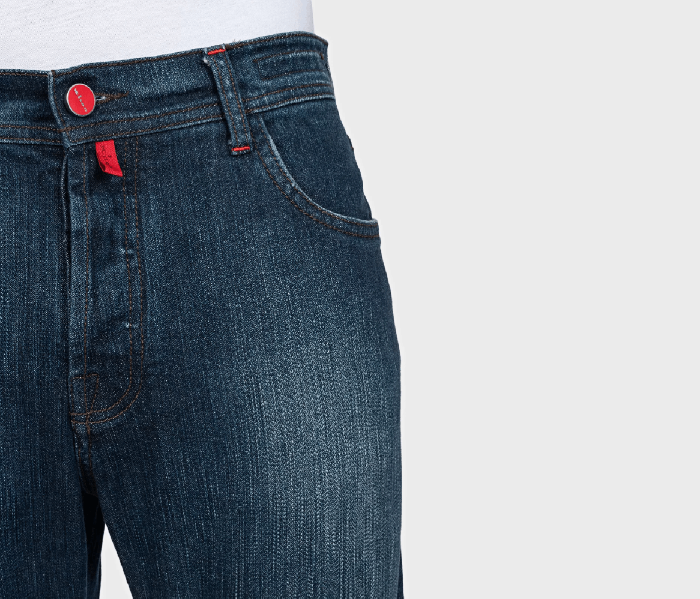 Kiton Kiton men’s blue jeans with signature buttons Size US 33 - 4 Thumbnail