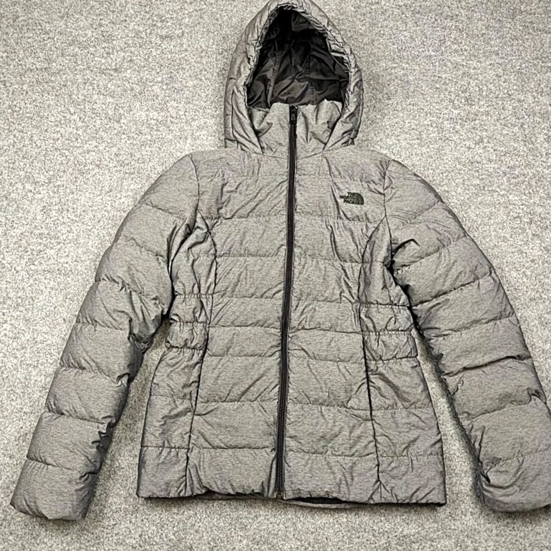 The North Face The North Face Jacket Womens Small Gray Down Puffer Hooded 550 Fill Full Zip Size S / US 4 / IT 40 - 2 Thumbnail