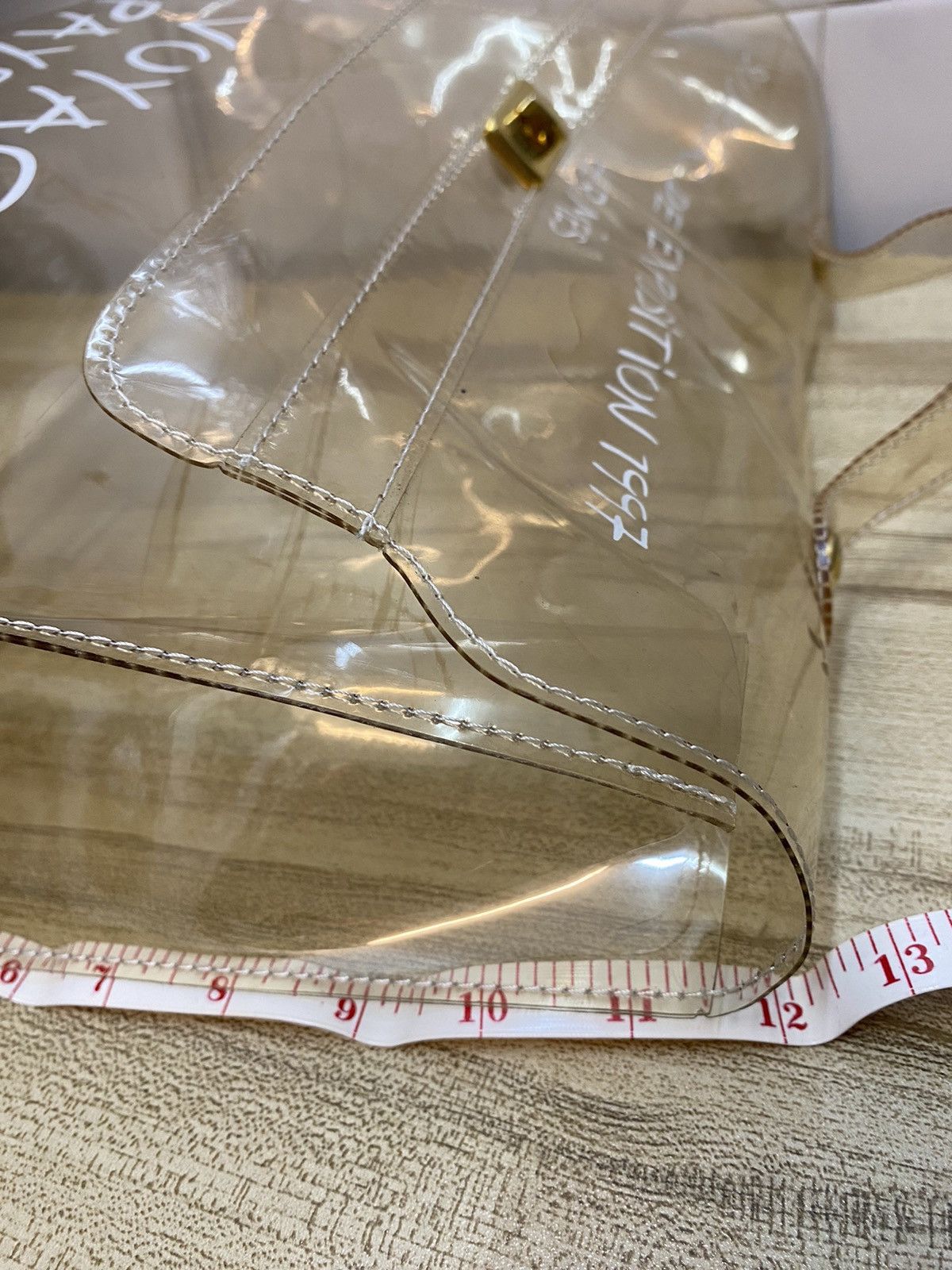 Designer × Hermes × Vintage HERMES Vinyl Kelly Beach Hand Bag Clear vintage 1997 Size ONE SIZE - 10 Thumbnail
