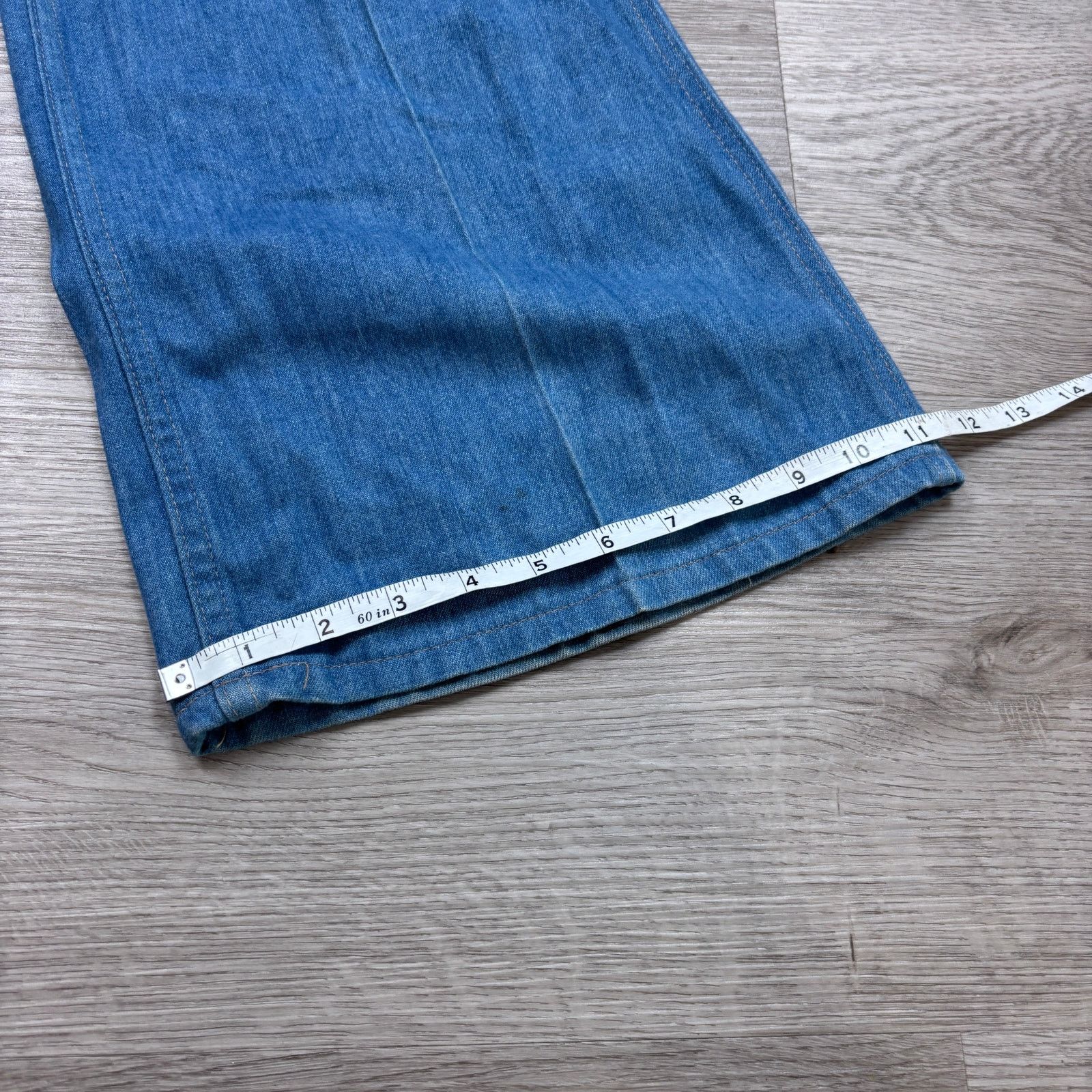 Levi's × Vintage VTG 70s Levi's Orange Tab Talon Flare Bell Bottoms 38x29 Size US 38 / EU 54 - 8 Thumbnail