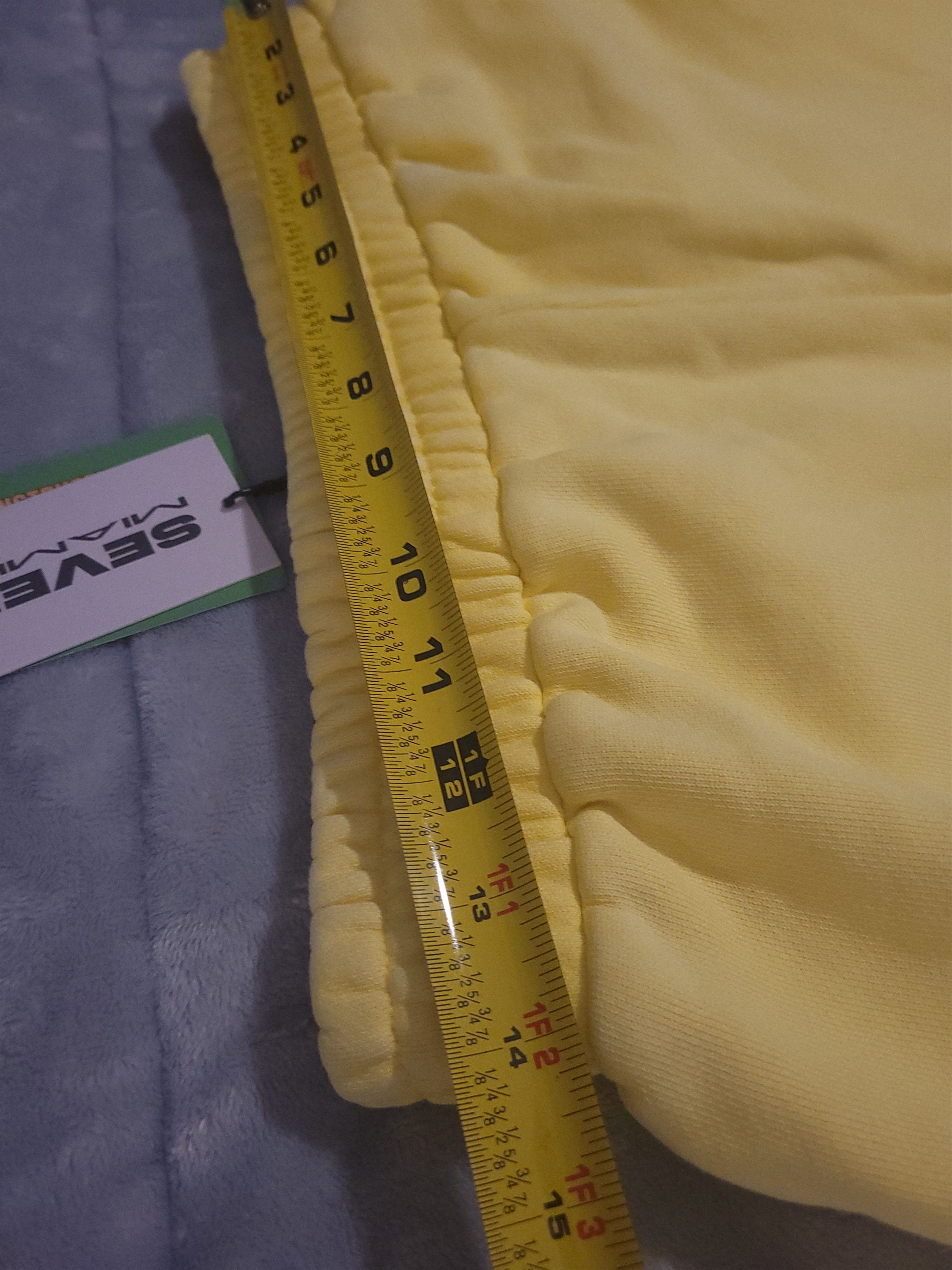 TRIPLE SEVENS Triple Sevens -Yellow Wide Leg Sweatpants- Mens Sz Med- BNWT Size US 30 / EU 46 - 20 Thumbnail