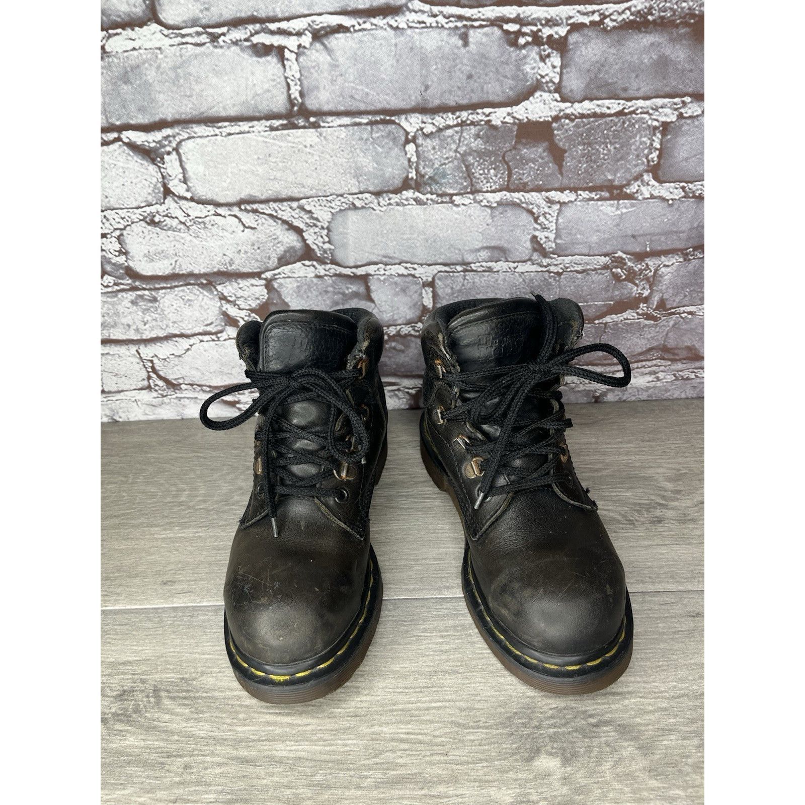 Dr. Martens Vintage Docs Dr. Martens Doc 7735 Combat Black Boots Women’s Size US 5 / IT 35 - 3 Thumbnail