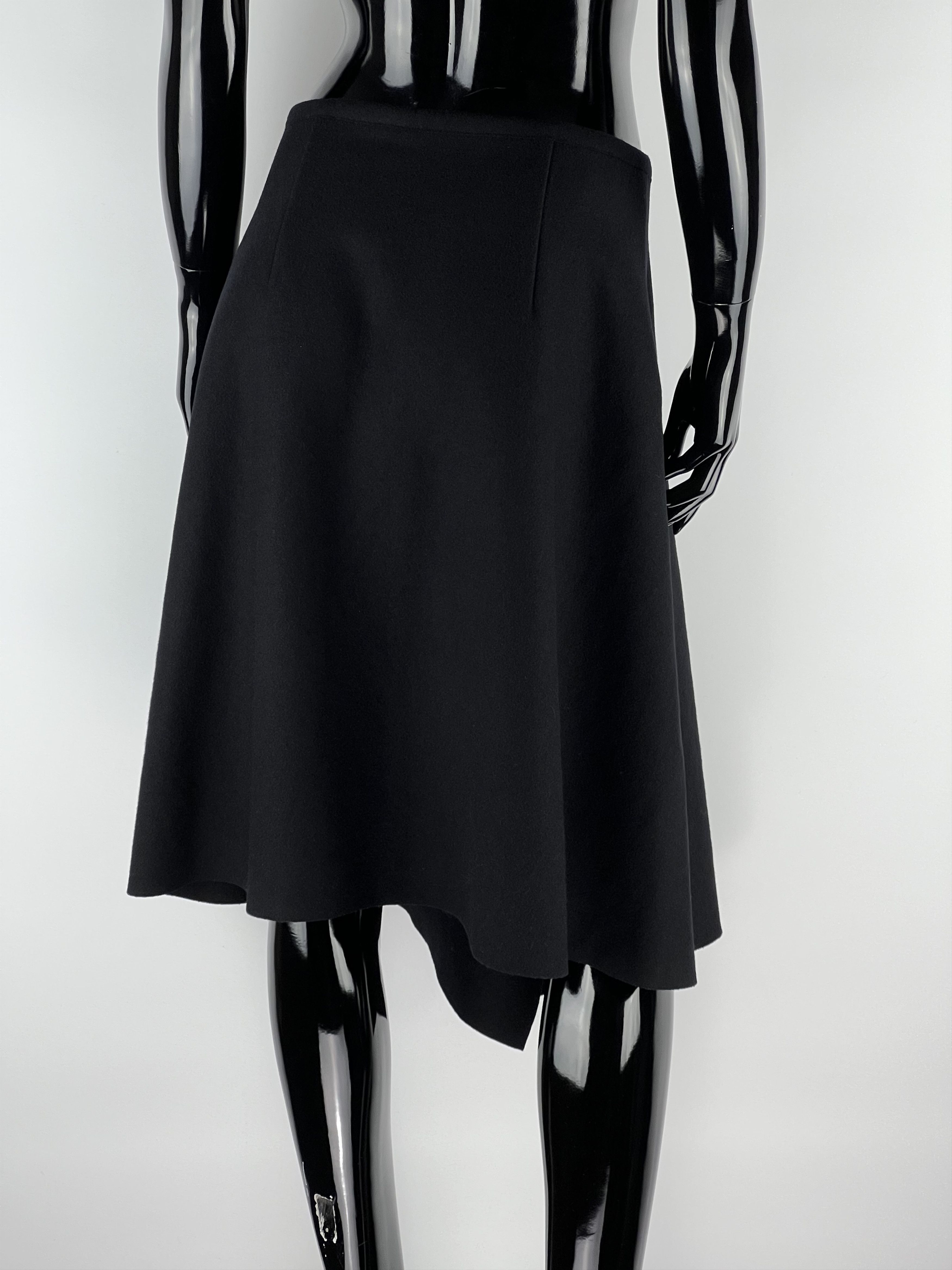 SOFIE D'HOORE Sofie D'Hoore Wool Skirt Black Size 38 Size 28" / US 6 / IT 42 - 3 Thumbnail