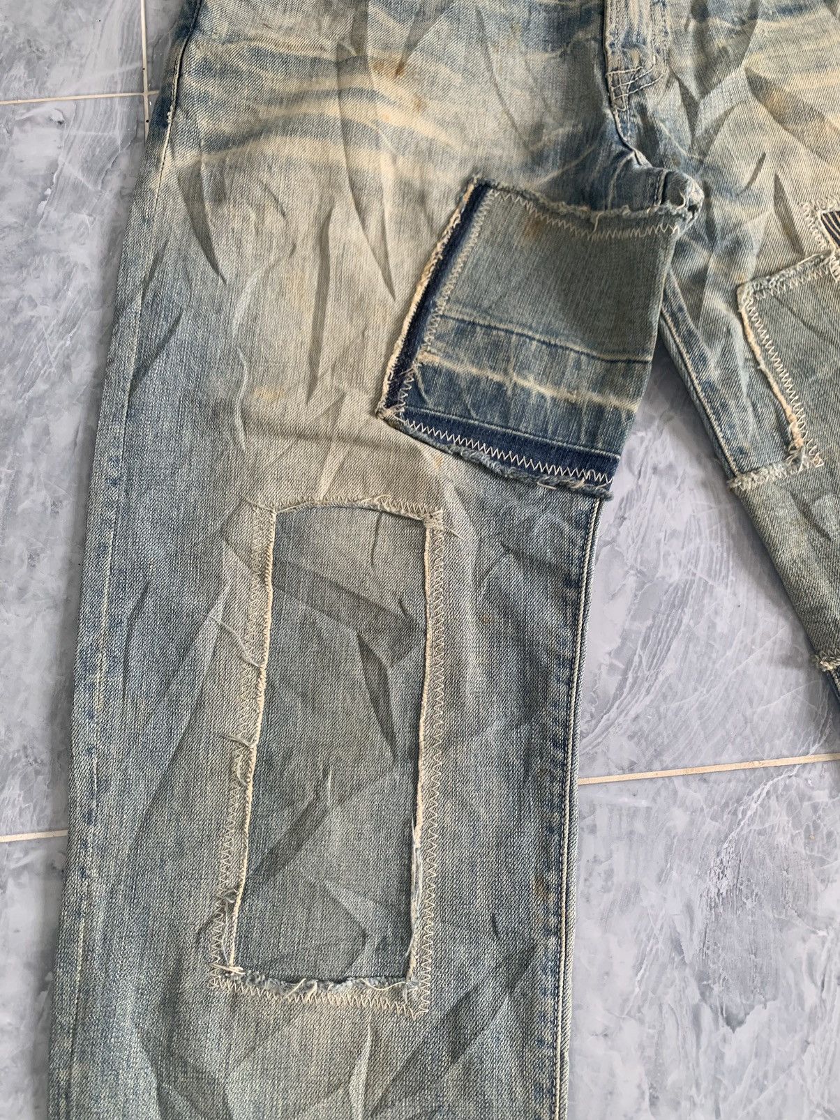Japanese Brand Rageblue Patches Denim Pants Size US 33 - 6 Thumbnail