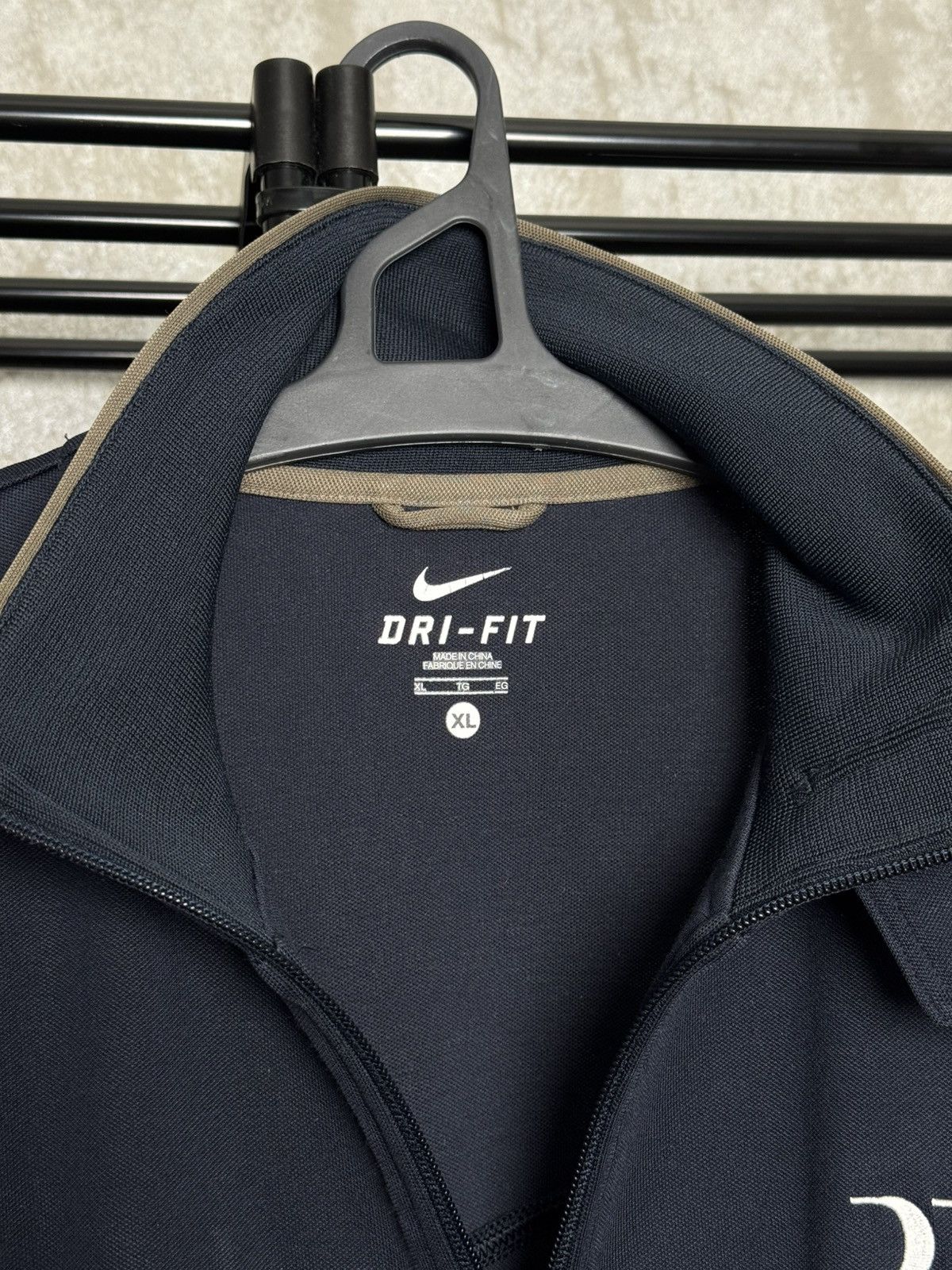 Nike Roger Federer Nike Dri Fit Dark Blue Tennis Full Zip Jacket Size US XL / EU 56 / 4 - 8 Thumbnail