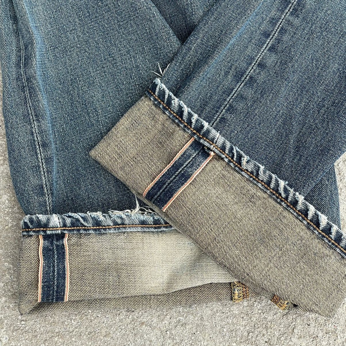 Edwin “EDWIN” 505 REDLINE SELVEDGE DISTRESSED DENIM Size US 34 / EU 50 - 8 Thumbnail