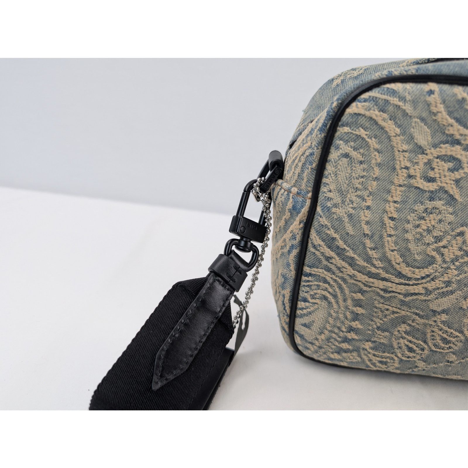 Amiri o1rshd1 Size: OS / Denim Bandana Jacquard Backpack in Indigo Size ONE SIZE - 10 Thumbnail