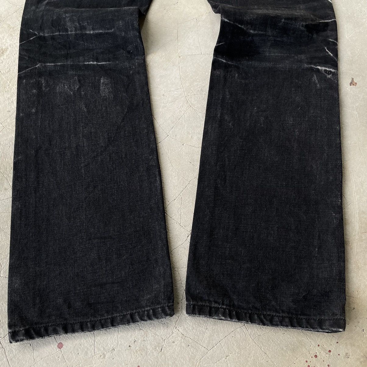 Le Grande Bleu (L.G.B.) IN THE ATTIC ARCHIVE GOTHIC PUNK CROSS POEM BLACK DENIM JEAN Size US 32 / EU 48 - 25 Thumbnail