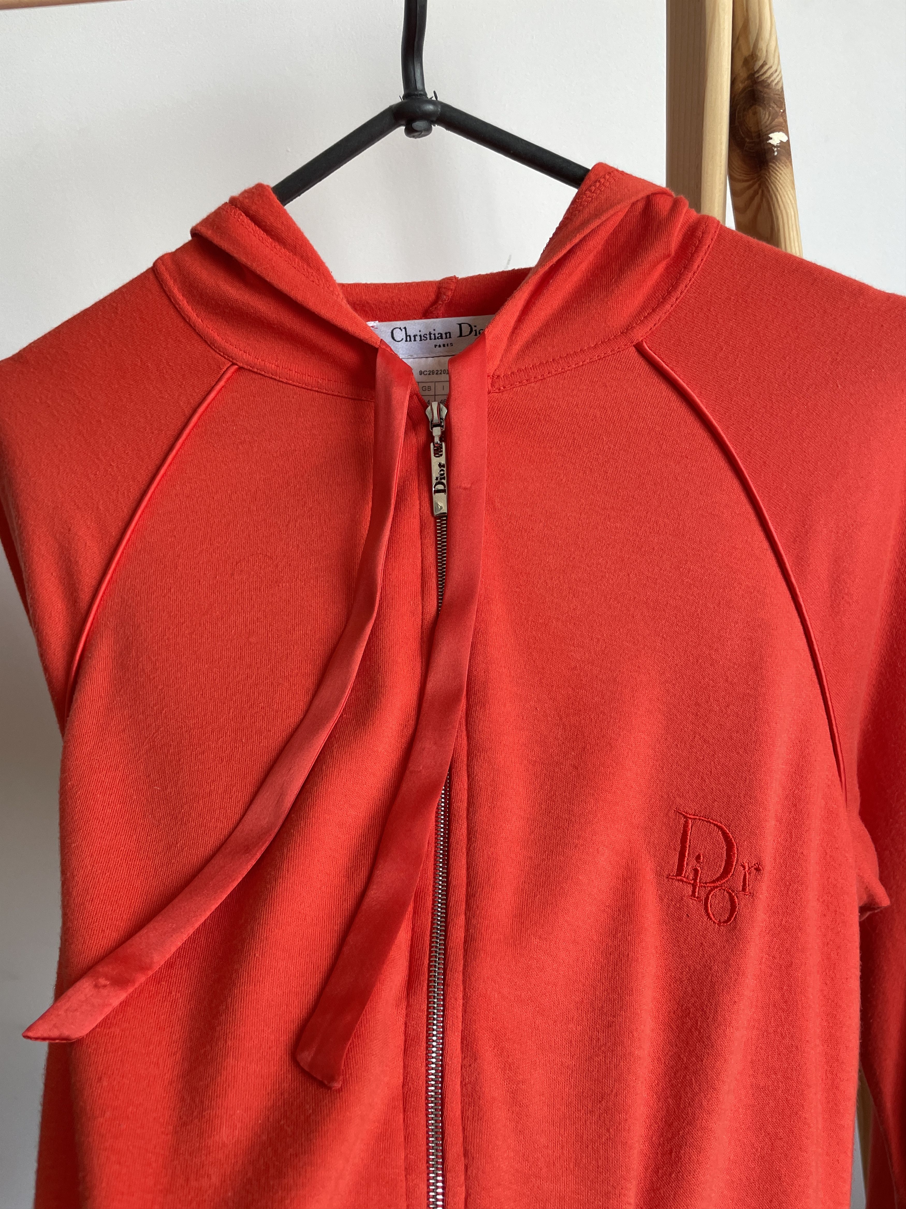 Dior Christian Dior Vintage 90's-00's Womens Zip Hoodie Size L / US 10 / IT 46 - 4 Thumbnail