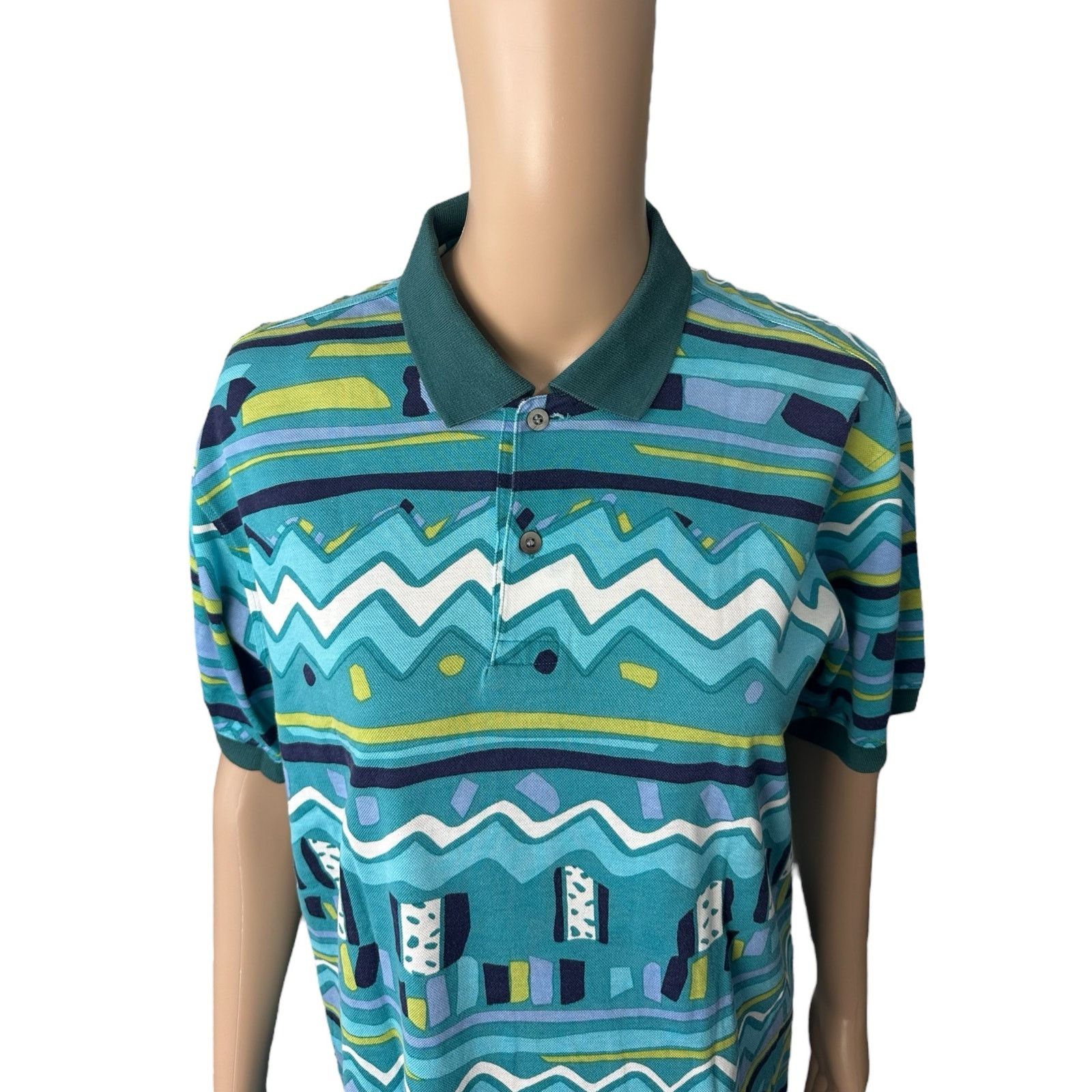 Yves Saint Laurent Yves Saint Laurent All-Over Print Polo Shirt Size US M / EU 48-50 / 2 - 4 Thumbnail