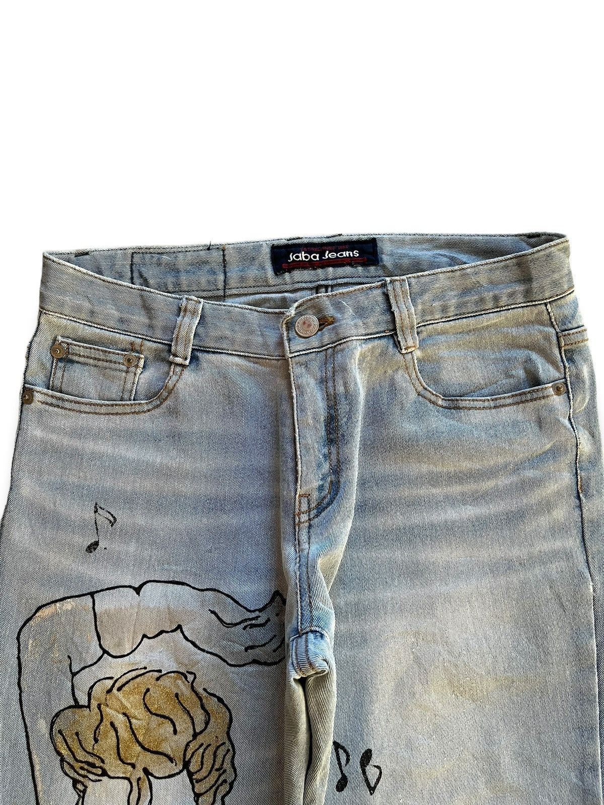 Japanese Brand SALES 🔥 Vintage Japanese Brand Blue Wash Flare Jeans Size 29" - 4 Thumbnail