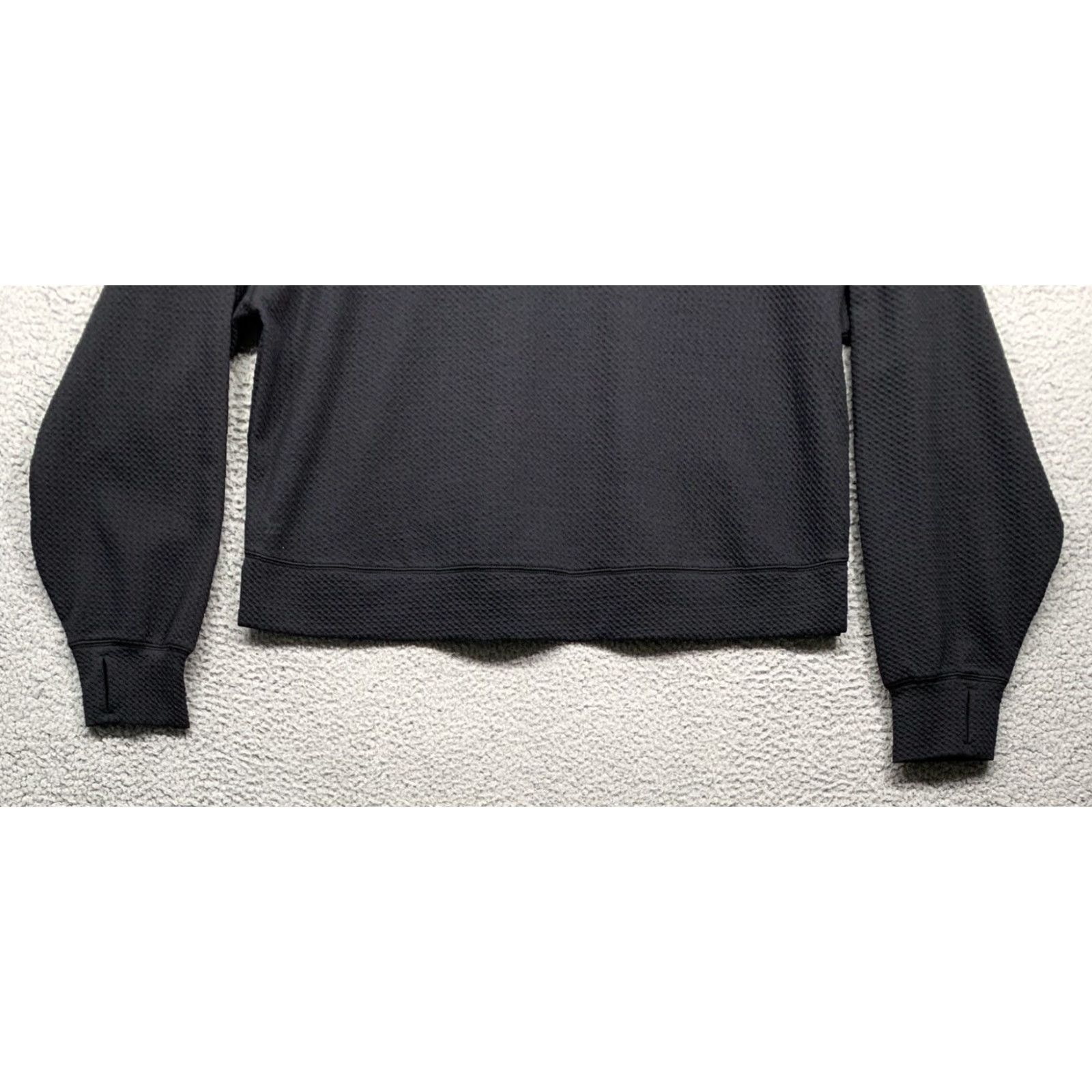 Vintage All in Motion Women's Cropped Hooded Sweatshirt XXL Black Relaxed Fit Sweatshirt Size XXL / US 16-18 / IT 52-54 - 6 Thumbnail