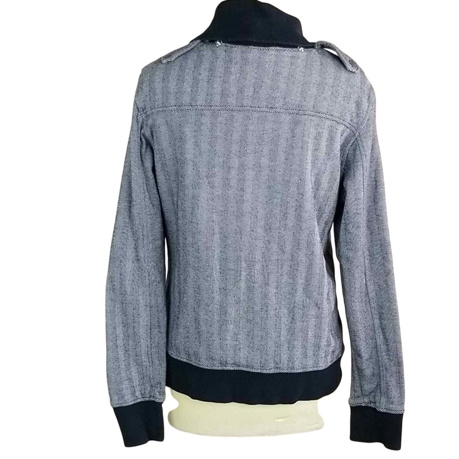 Roxanne Assoulin Roxy Utility Jacket Women L Gray Y2K Full Zip Structured Size L / US 10 / IT 46 - 4 Thumbnail
