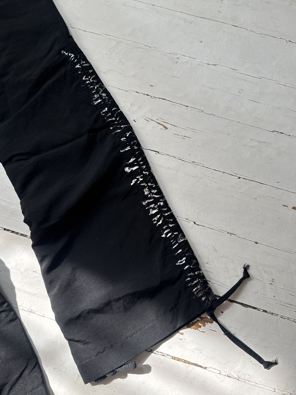Other VINTAGE AVANT GARDE 2000s NYLON STYLE PANTS Size 26" / US 2 / IT 38 - 9 Thumbnail