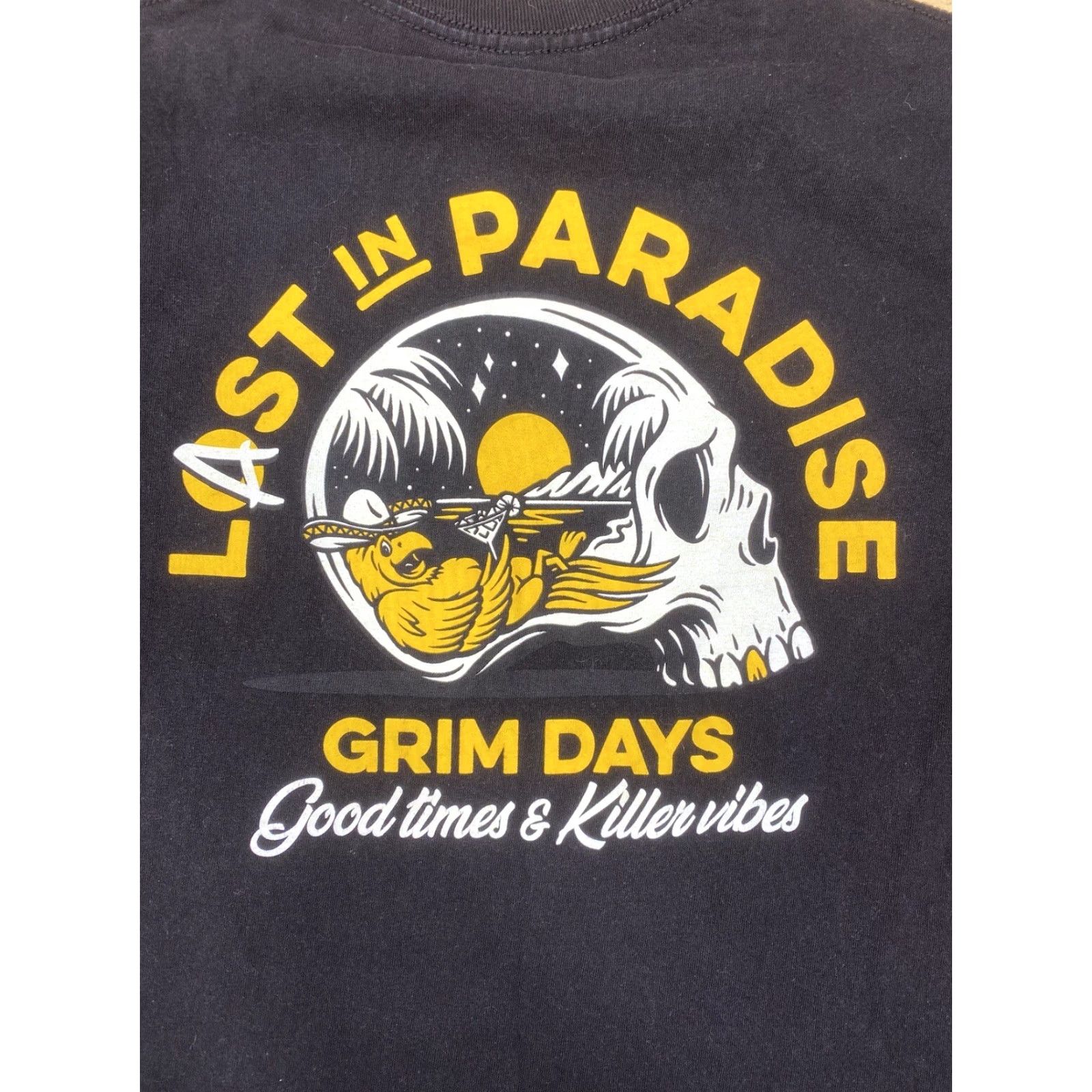 Vintage Grim Days T Shirt Black Small Crew Neck Short Sleeve Graphic Print Men Regular Vintage: No 6885 Size US S / EU 44-46 / 1 - 3 Thumbnail