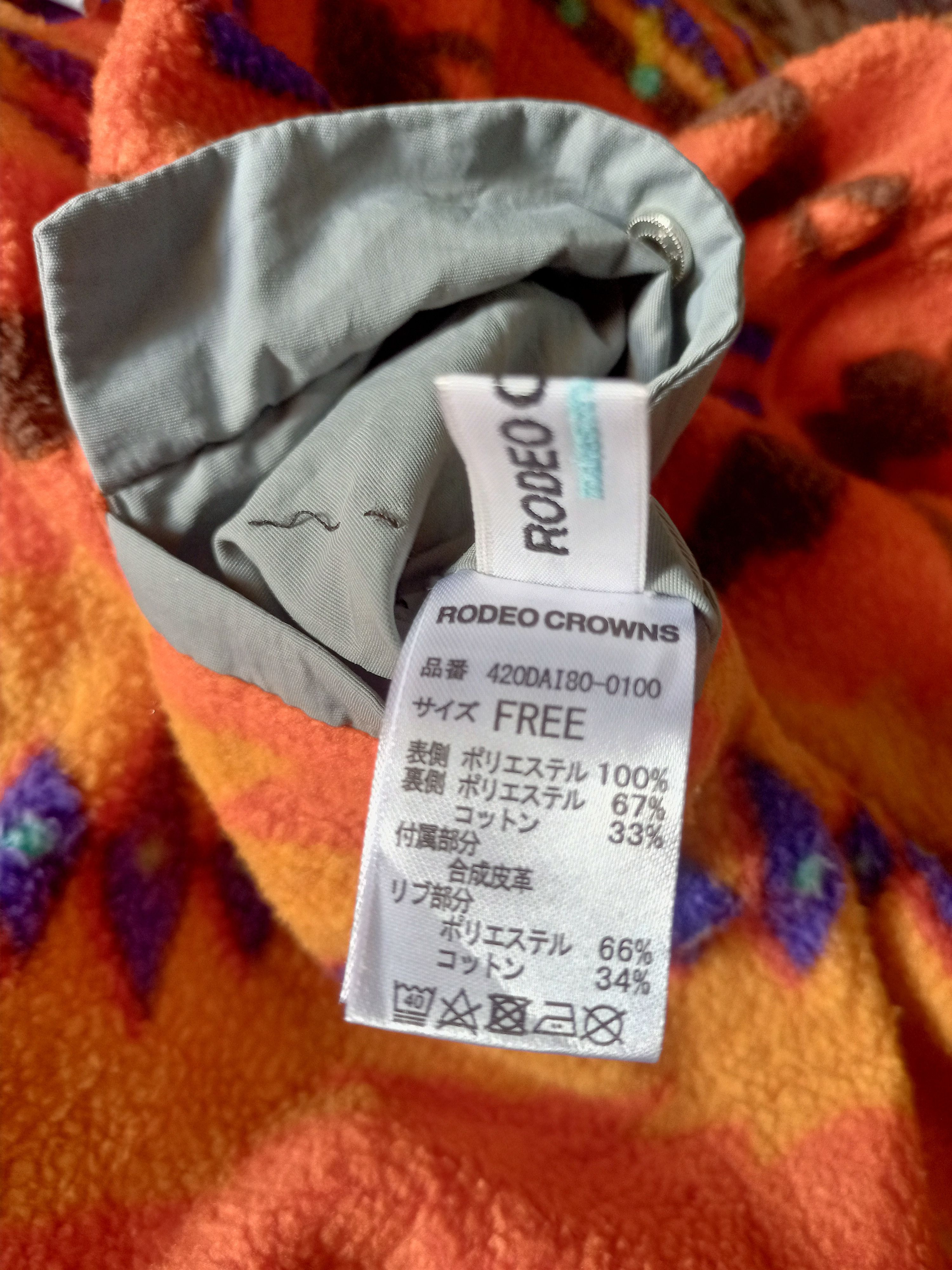 Japanese Brand × Vintage RODEO CROWNS REVERSIBLE HOODIES Size US L / EU 52-54 / 3 - 7 Thumbnail