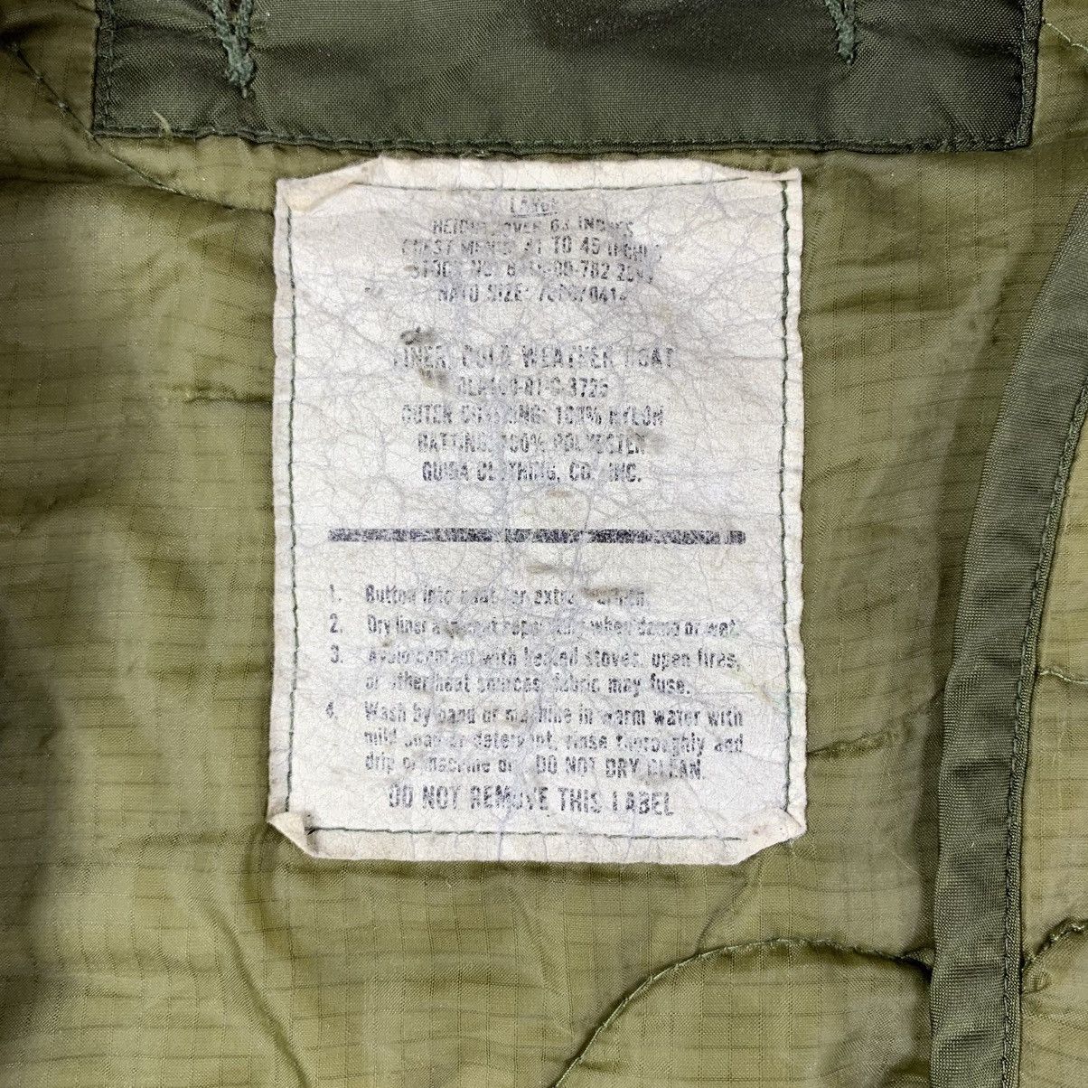 Vintage Vintage70’s military Us Army Liner Jacket Size US L / EU 52-54 / 3 - 3 Thumbnail