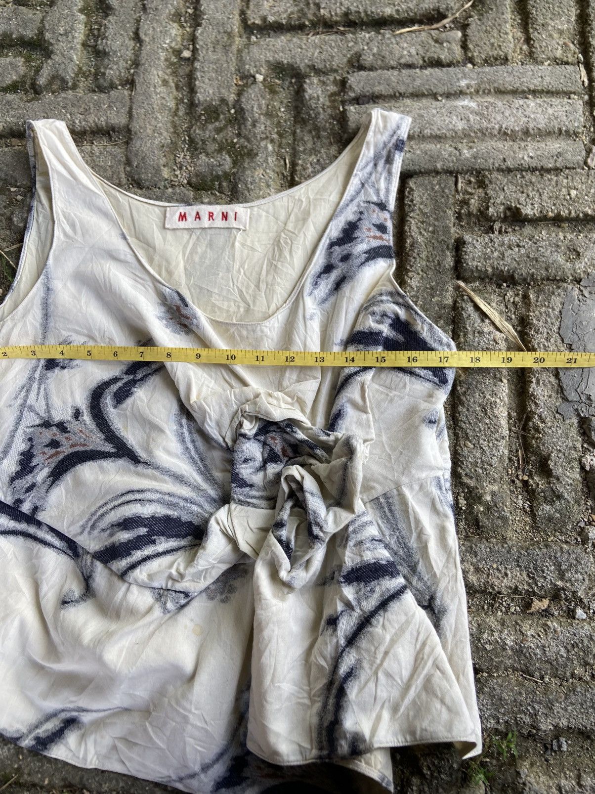 Marni Marni abstract print knotted detail top. Size M / US 6-8 / IT 42-44 - 4 Thumbnail