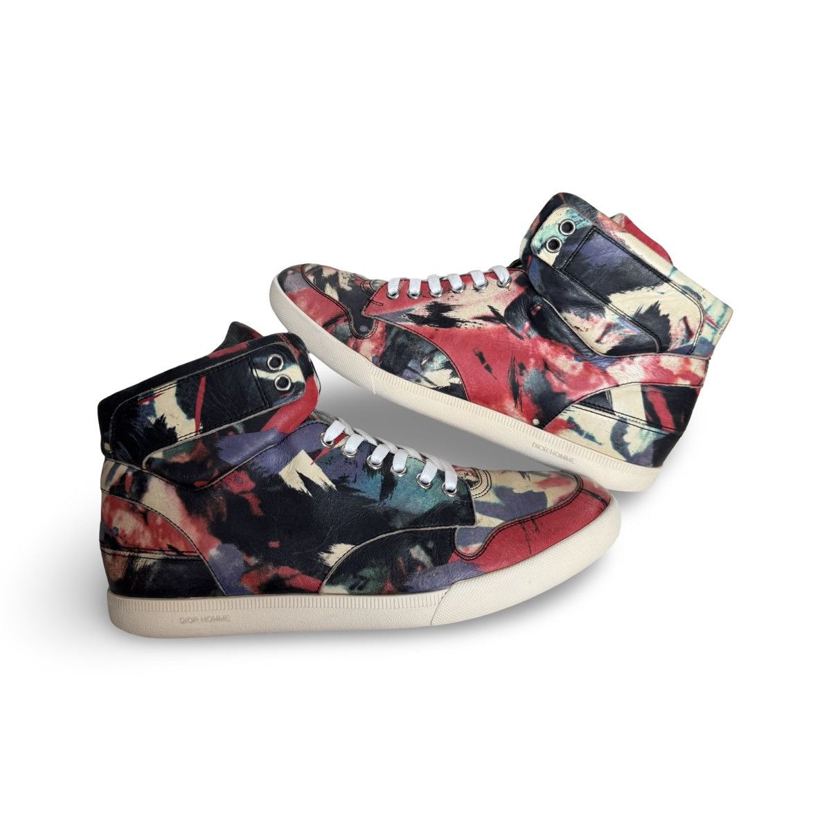 Dior dior homme ss14 geomtric multicolour hightops Size US 7.5 / EU 40-41 - 1 Thumbnail