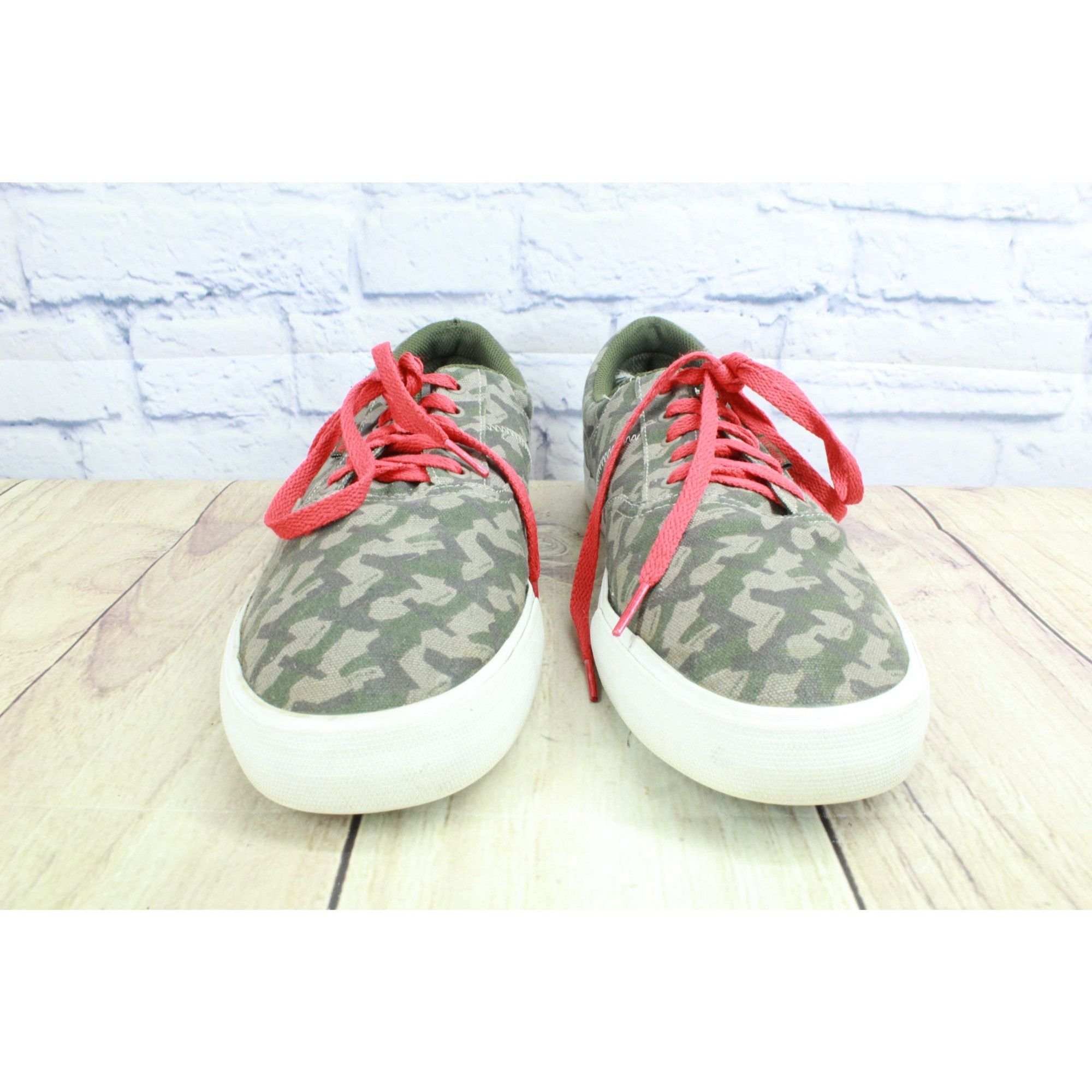 Supra Supra Camo Canvas Skate Shoes Green Red Size US 13 / EU 46 - 4 Thumbnail