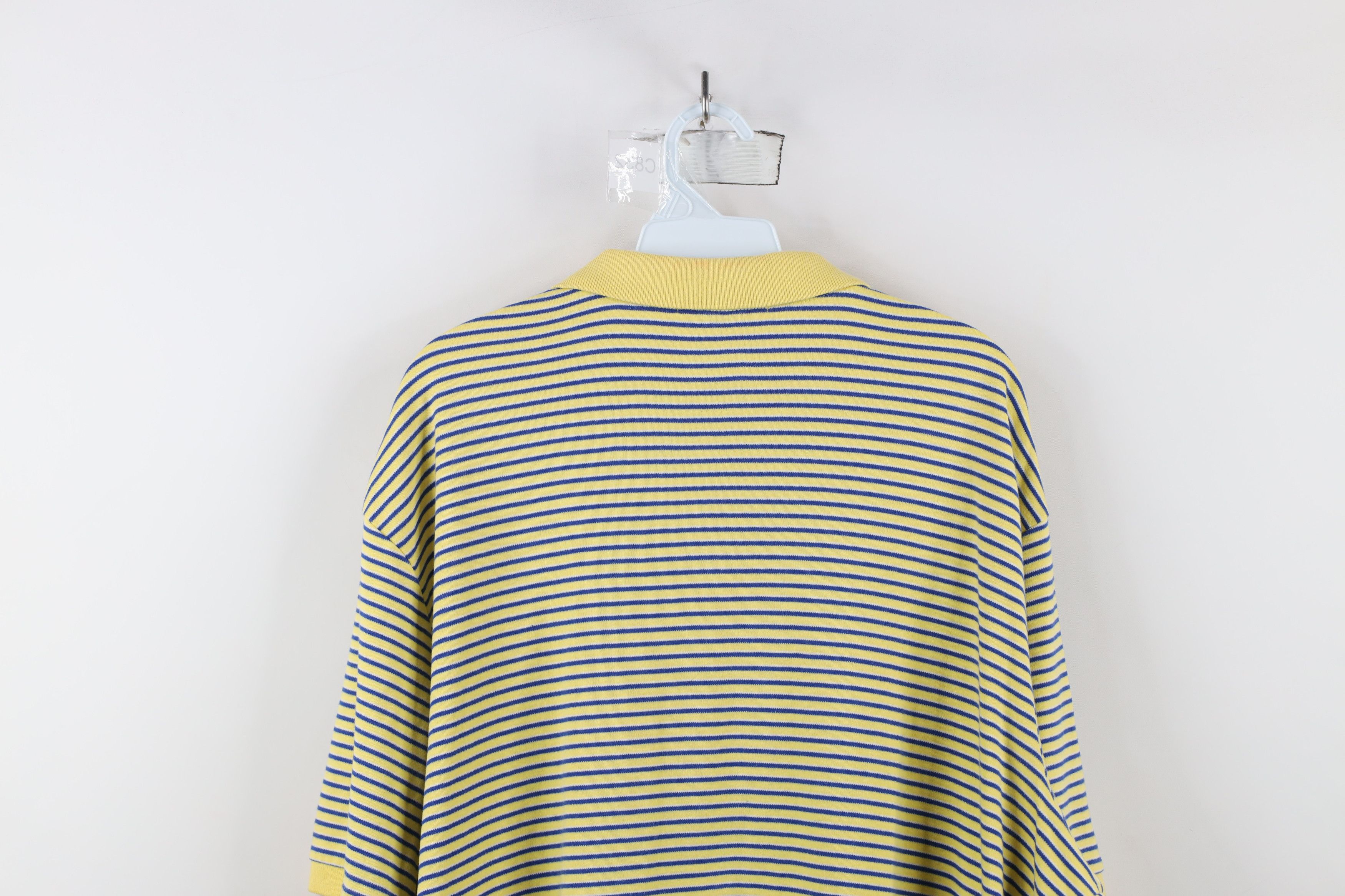 Ralph Lauren × Vintage Vintage 90s Ralph Lauren Soft Cotton Touch Polo Shirt Yellow Size US XXL / EU 58 / 5 - 11 Thumbnail