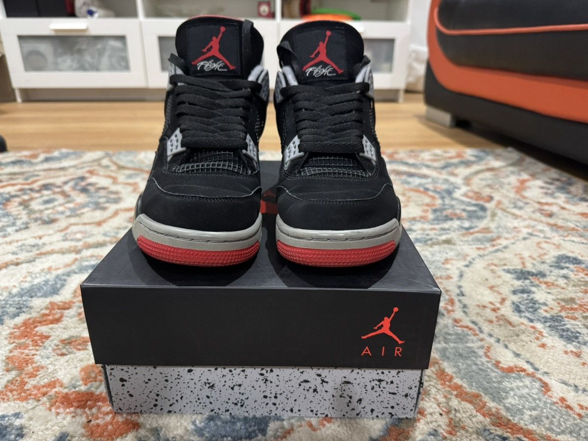 Jordan Brand Jordan 4 Retro Bred 2019 - Size 10 Size US 10 / EU 43 - 2 Thumbnail