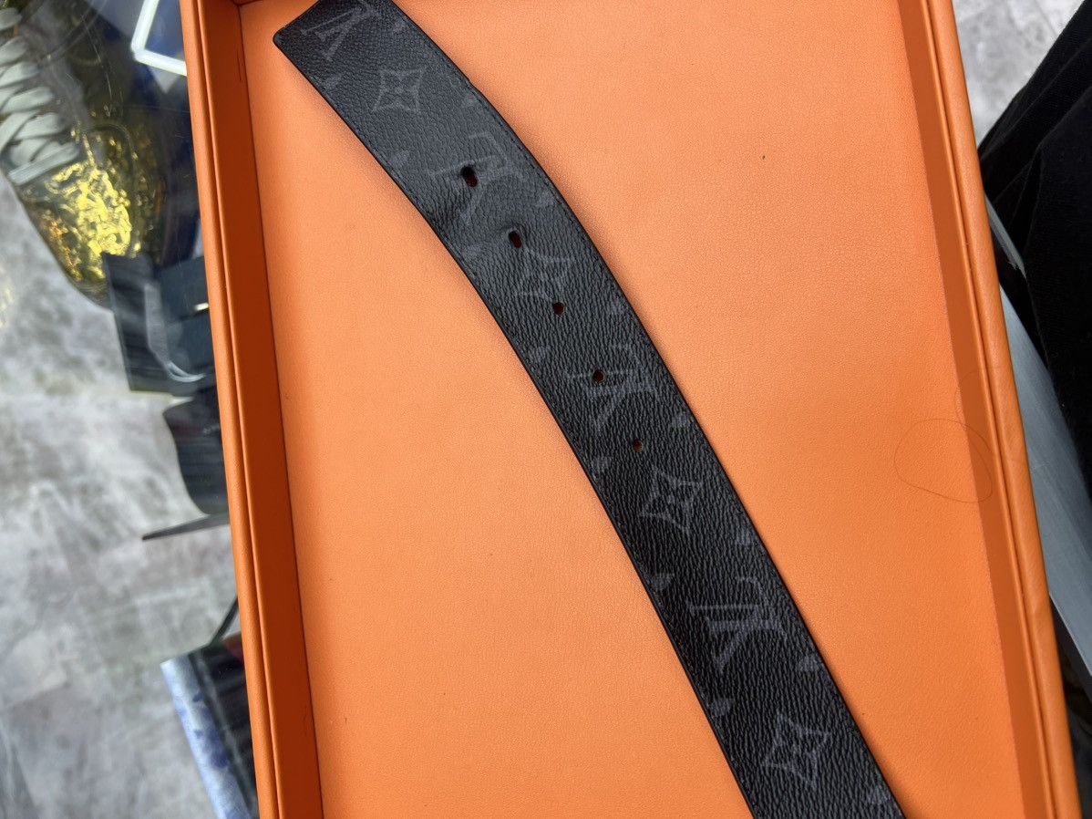 Louis Vuitton Louis Vuitton Matte Black Belt Monogram Eclipse Canvas Size 40 - 9 Thumbnail
