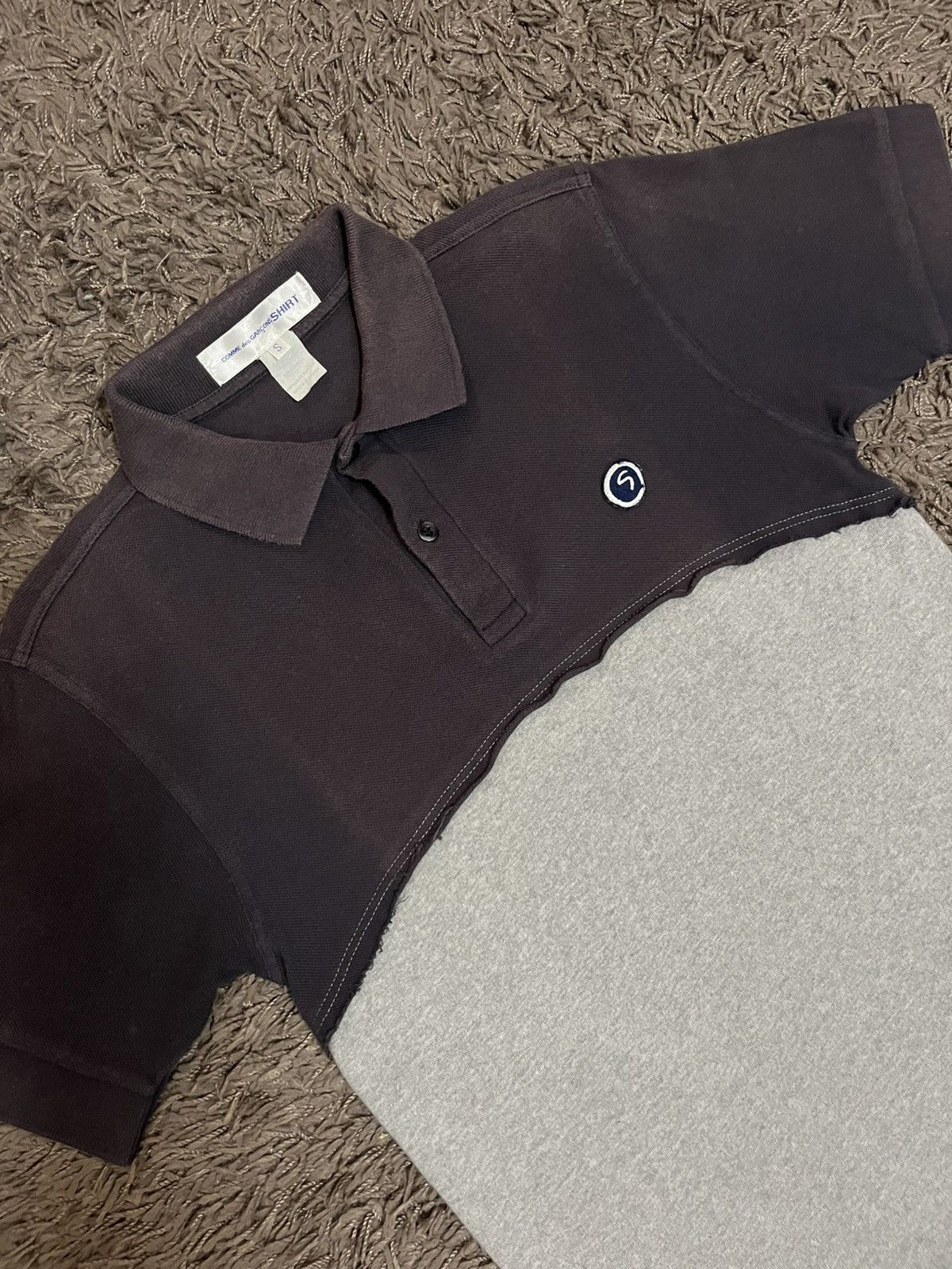 Comme des Garcons SHIRT 1990s CDG cut & sew two tone patches #F3 Size US S / EU 44-46 / 1 - 7 Thumbnail