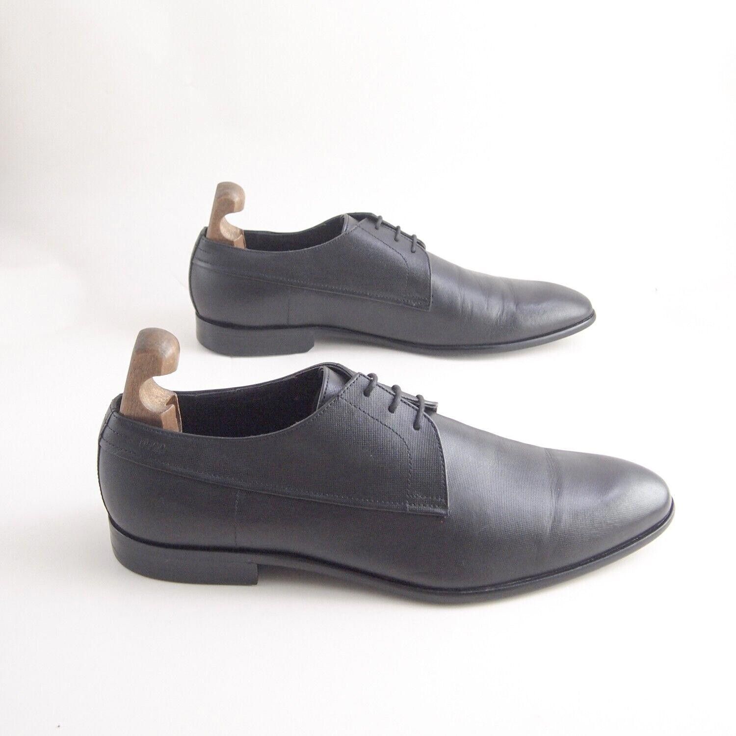 Hugo Boss Hugo Boss Derby Oxfords Black Leather Mens EU 45 US 12 Size US 12 / EU 45 - 6 Thumbnail