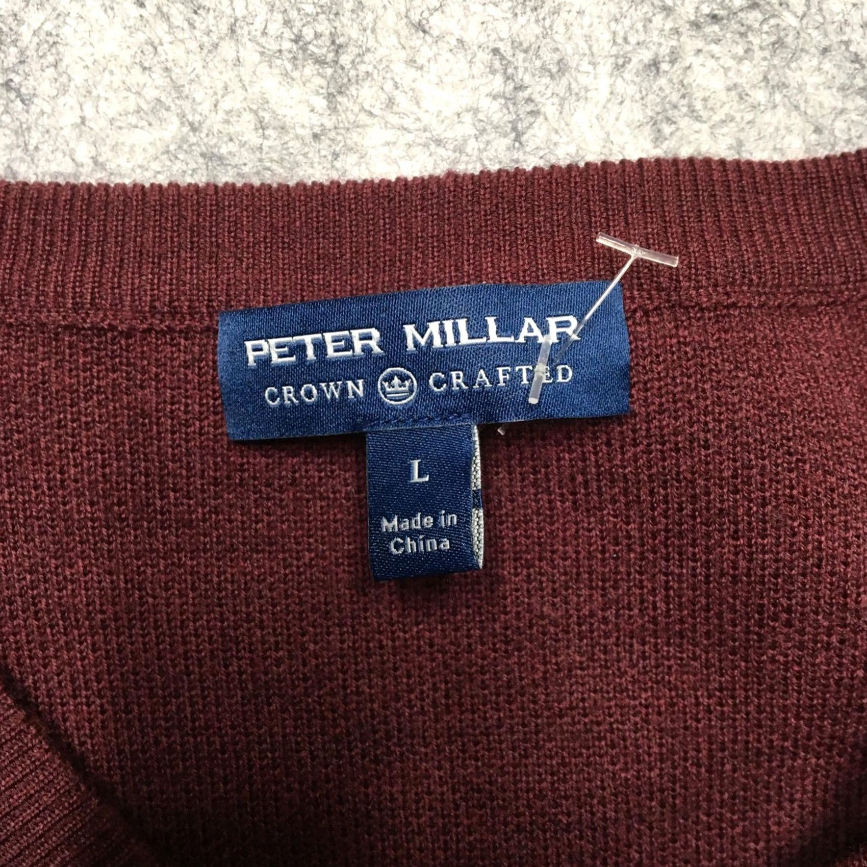 Peter Millar VINTAGE? No. Peter Millar Crown Crafted Interlock Sweater Mens L Red Merino Wool Knit Golf Size US L / EU 52-54 / 3 - 5 Thumbnail